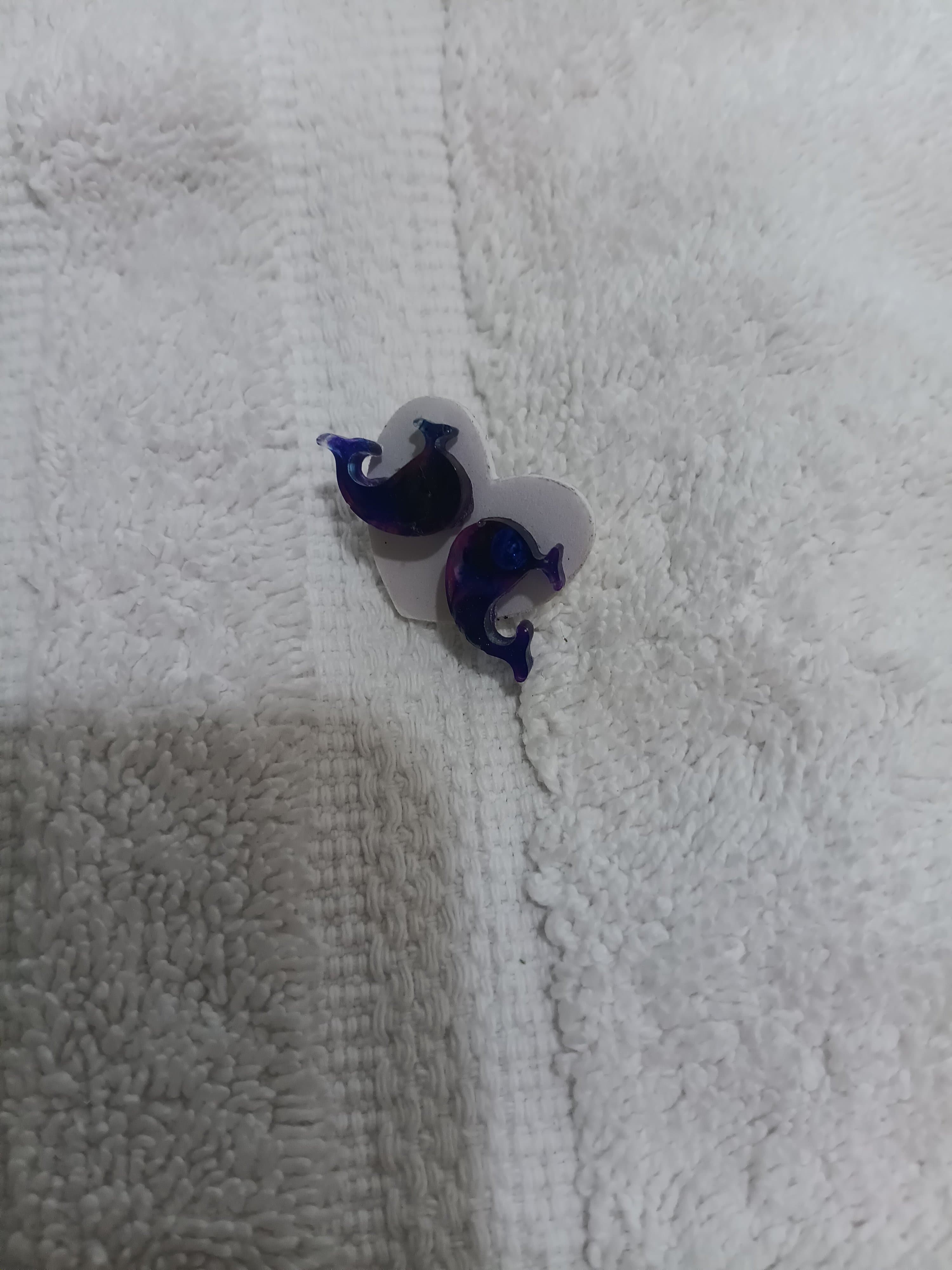 Handmade Resin Animal Earrings - Thumbnail 8