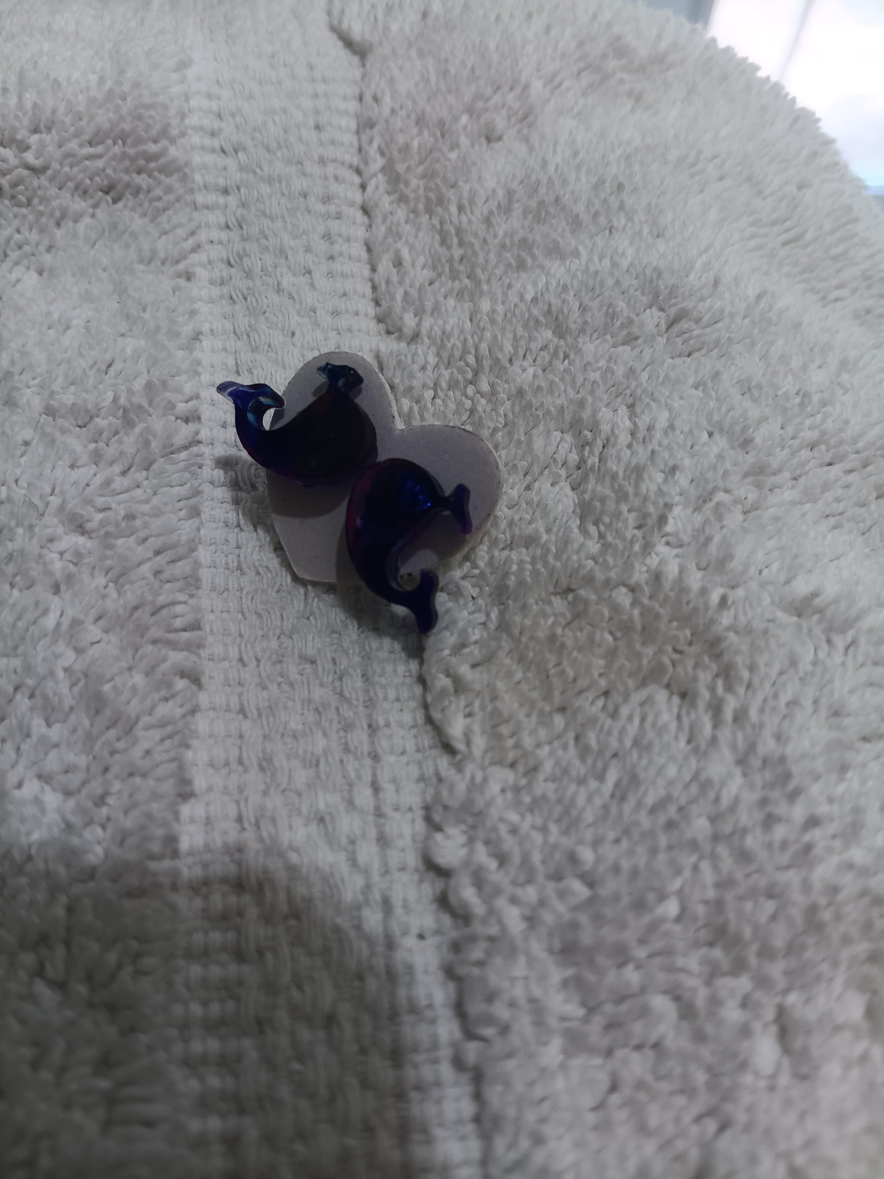 Handmade Resin Animal Earrings - Thumbnail 10