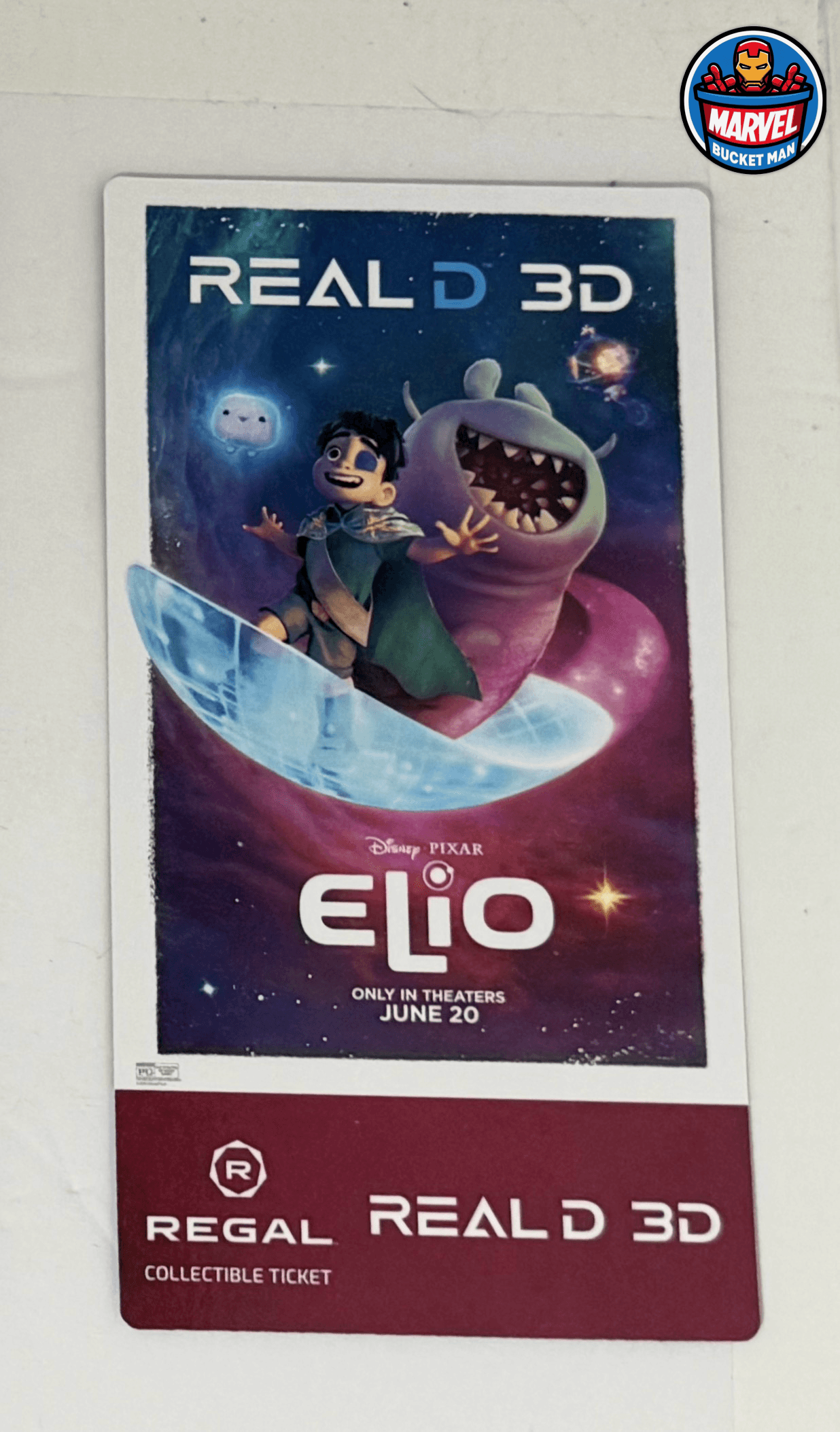 Disney Pixar Elio RealD 3D Collectible Ticket