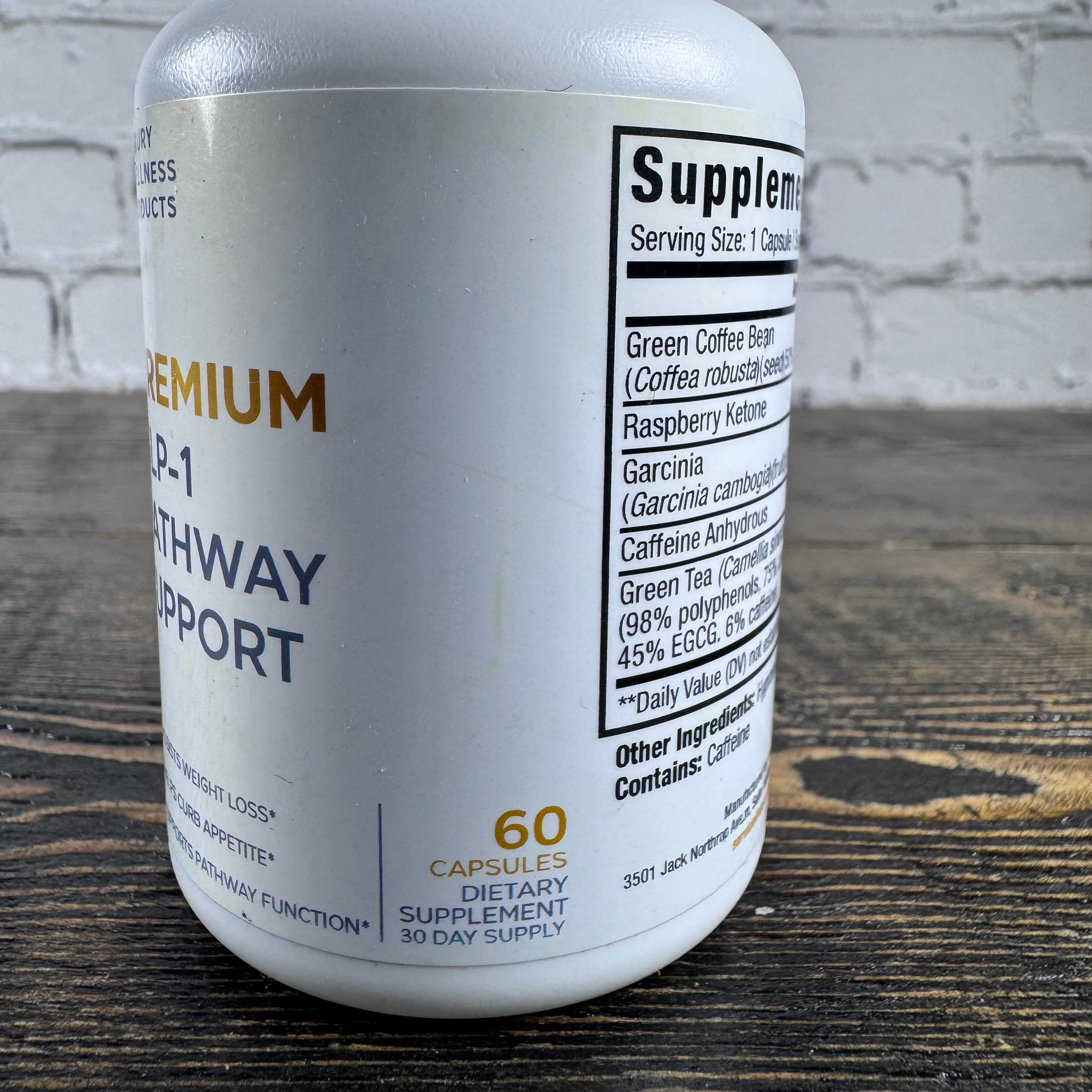 Weight Loss Premium Pathway Support 60 Capsules Green Coffee Tea Caffeine - Thumbnail 3