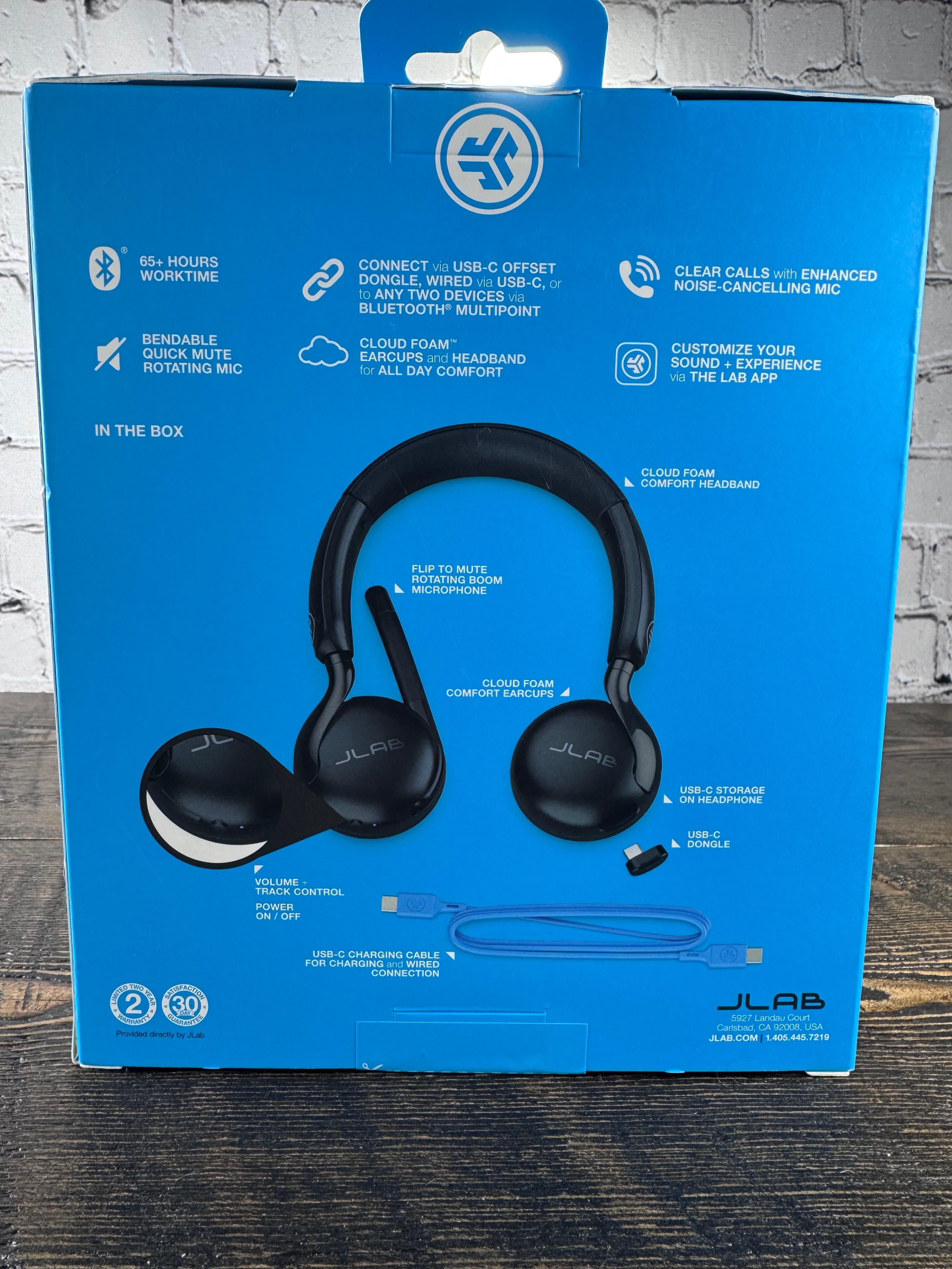 JLab Go Work Wireless On-Ear Headset with Noise-Cancelling Mic - Thumbnail 7