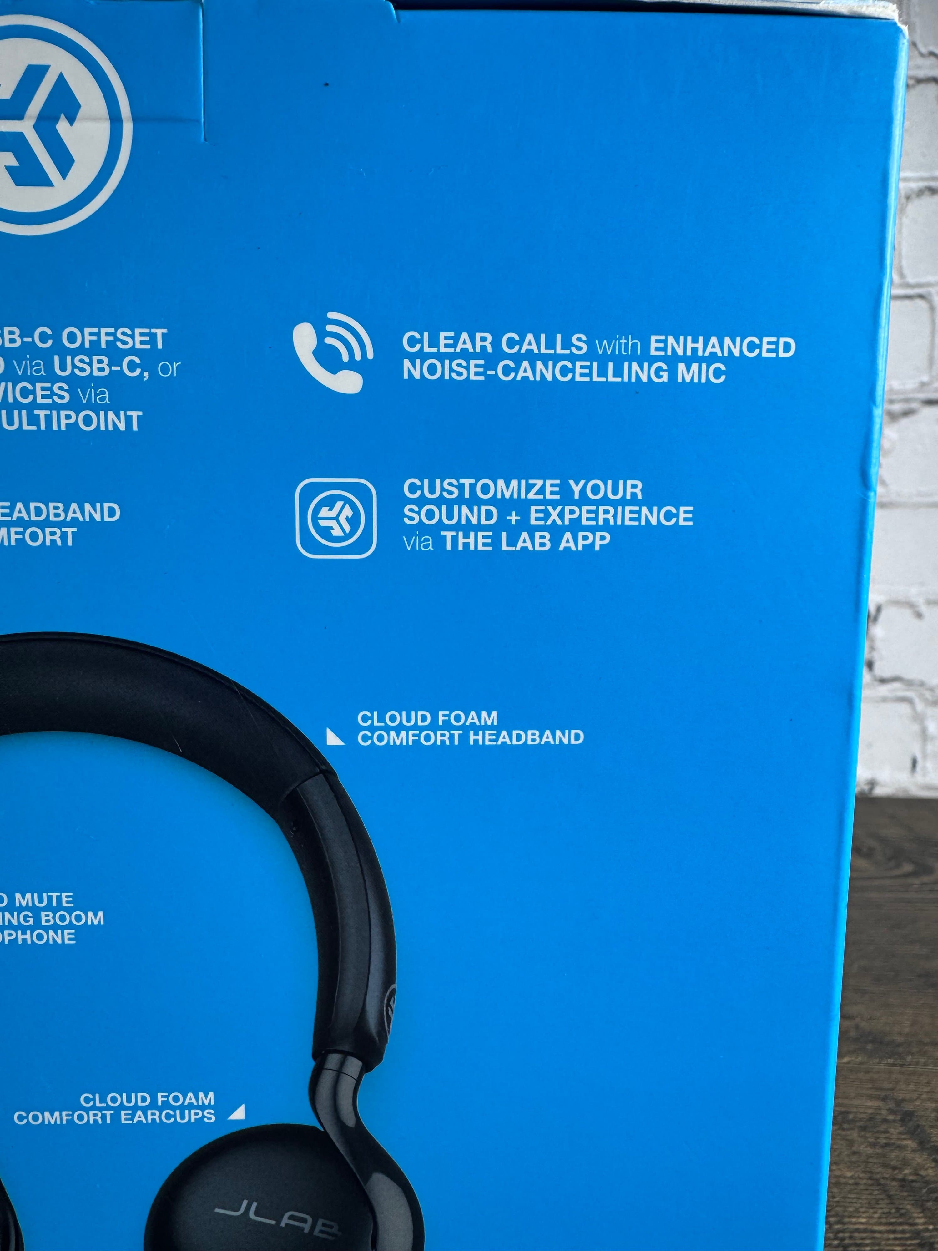 JLab Go Work Wireless On-Ear Headset with Noise-Cancelling Mic - Thumbnail 2