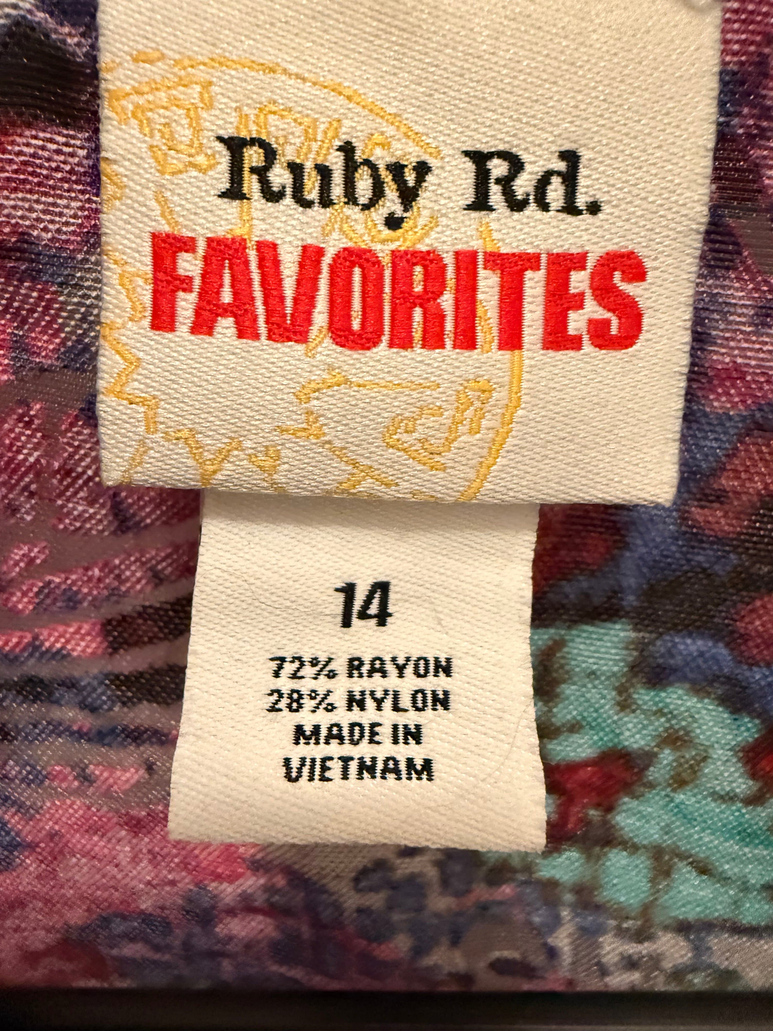 Ruby Rd. Favorites Women's Floral Jacket Size 14 - Thumbnail 2