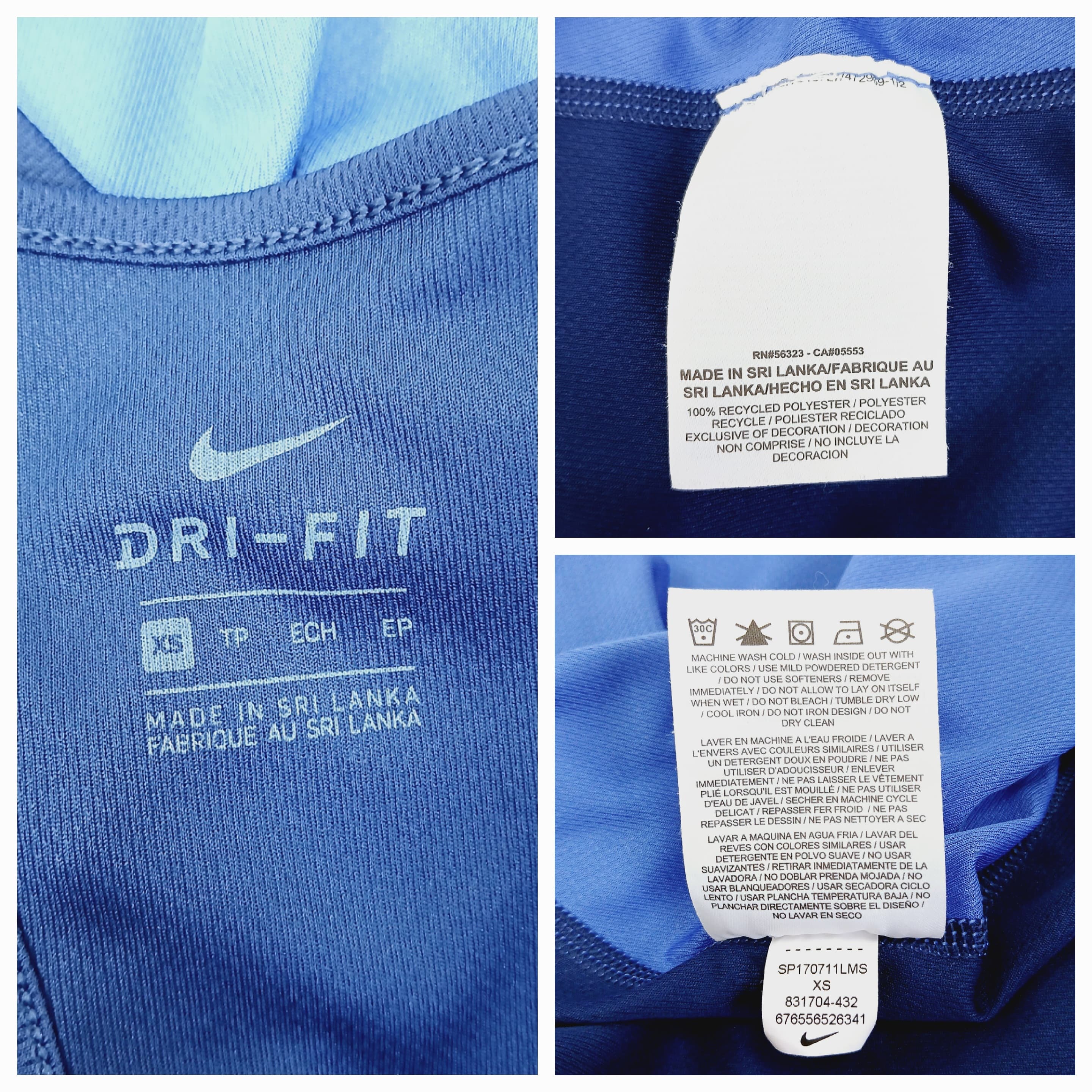 Nike Dri-Fit Women's Blue Athletic Tank Top XS - Thumbnail 6