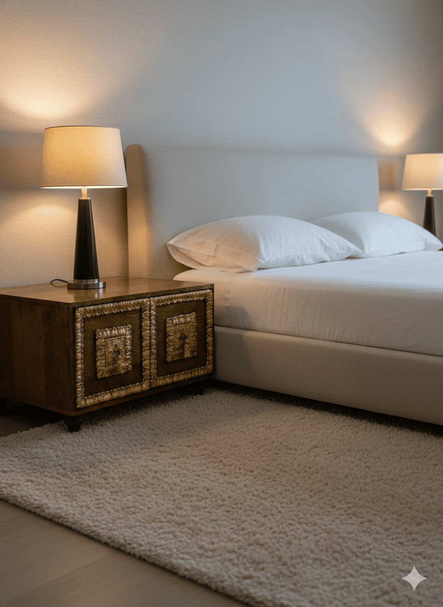 Hollywood Regency Walnut & Gilt Storage Coffee Table | Neoclassical Mid-Century Commode - Thumbnail 11