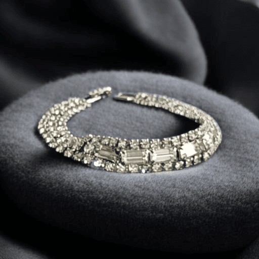Vintage Weiss rhinestone bracelet