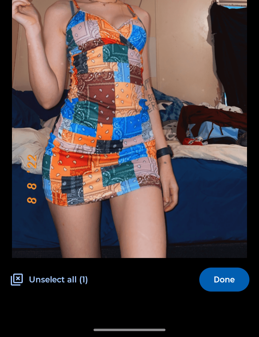 Bandana print mini dress