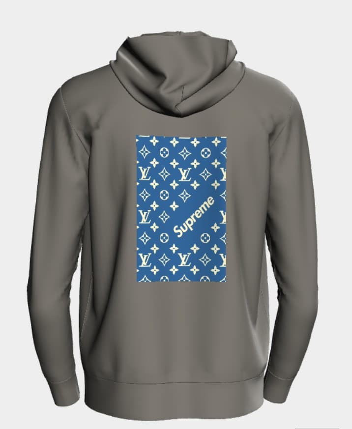 Louis Vuitton Supreme Collaboration Hoodie - Thumbnail 2