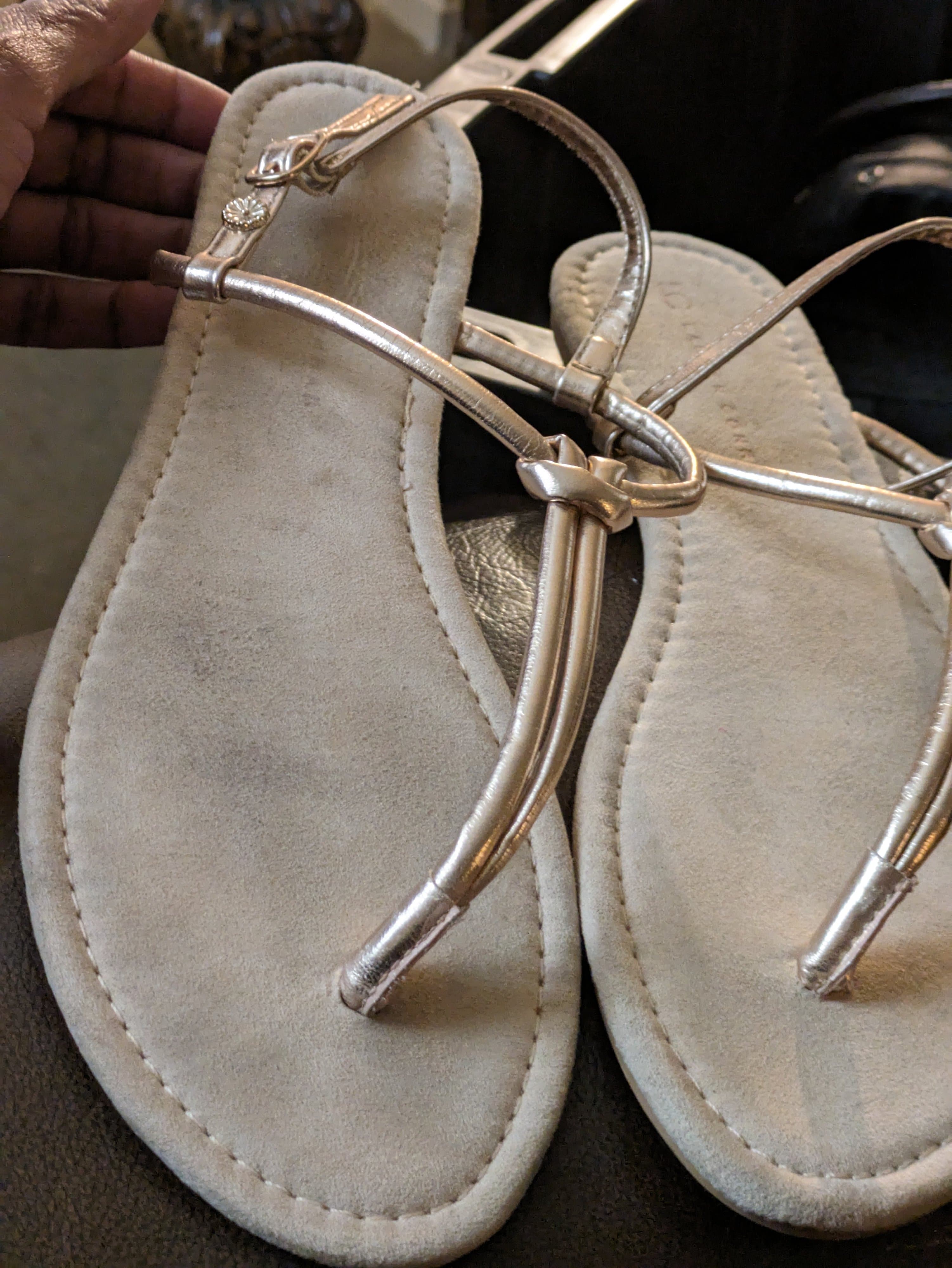 Gold Strappy Sandals