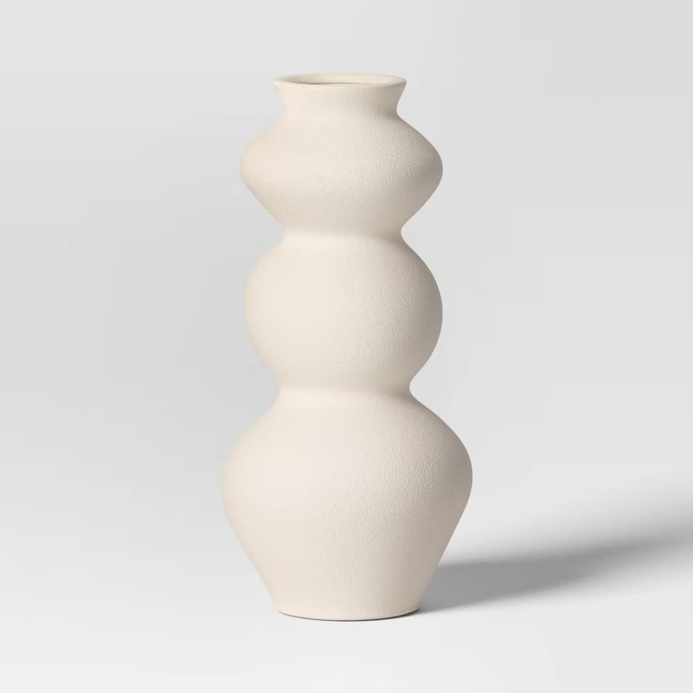 Tall Ceramic Organic Modern Vase