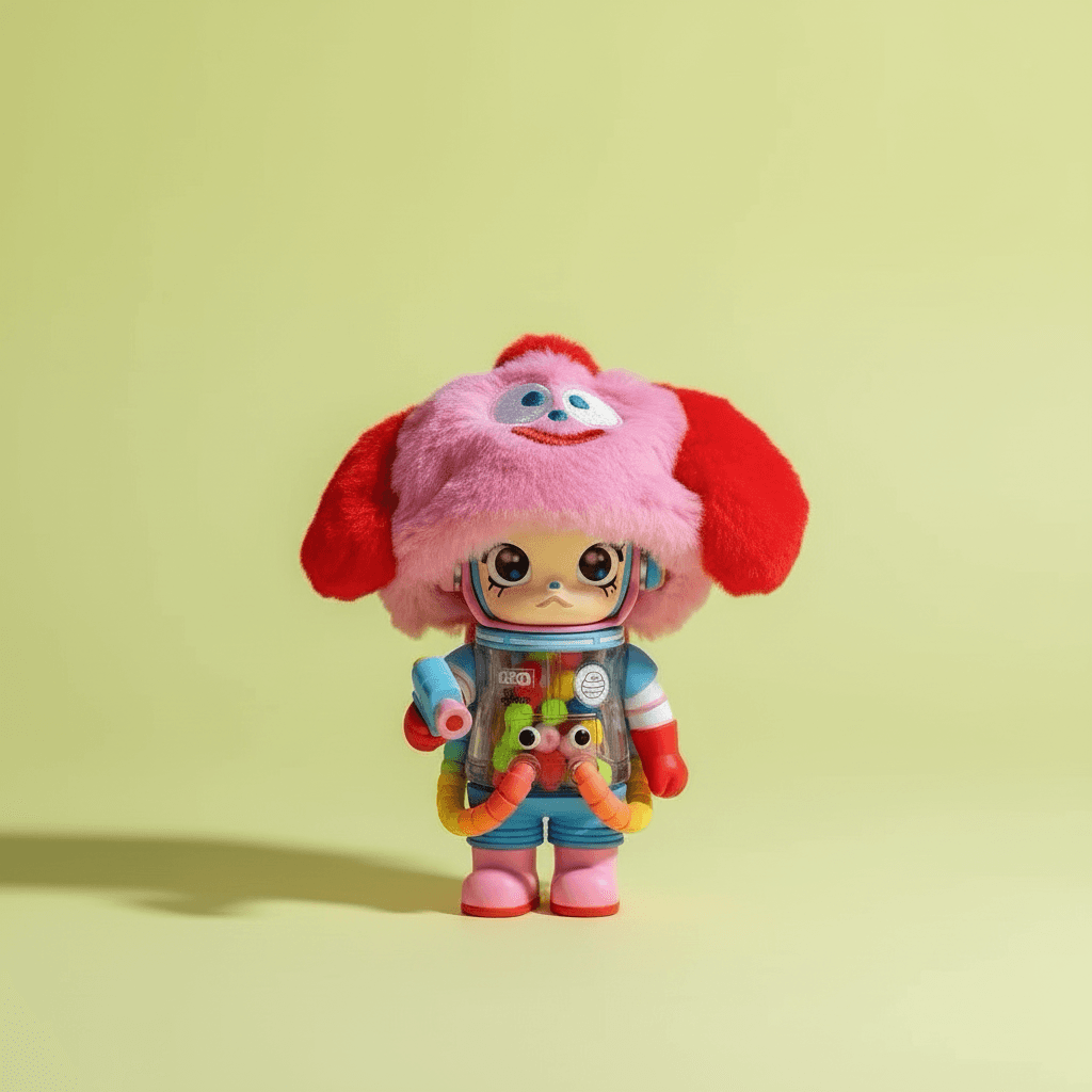 Pop Mart Space Molly 100% Figure & Card – Confirmed Blind Box - Jon Burgerman