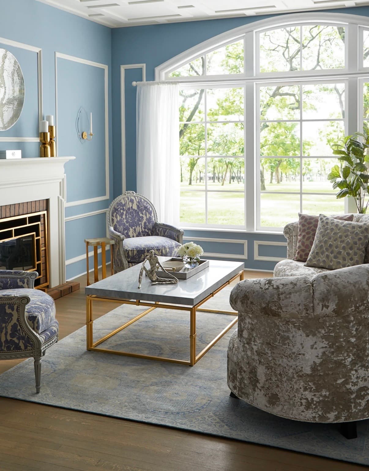 Lizette Velvet Channel Tufted Sofa - Thumbnail 3