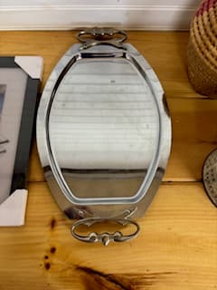 Vintage Silver-Plated Serving Tray - Image 1