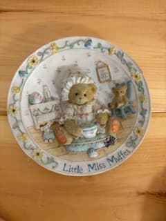1995 Cherished Teddy Collectable Plate- Little Miss Muffet - Image 1