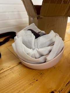 Natalia Ceramic Lotus nesting bowls- 5pc - Thumbnail 2