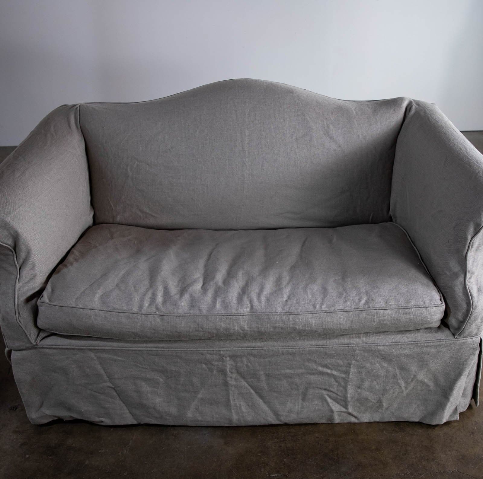 Victorian Loveseat with Serena & Lily Slipcover - Thumbnail 7