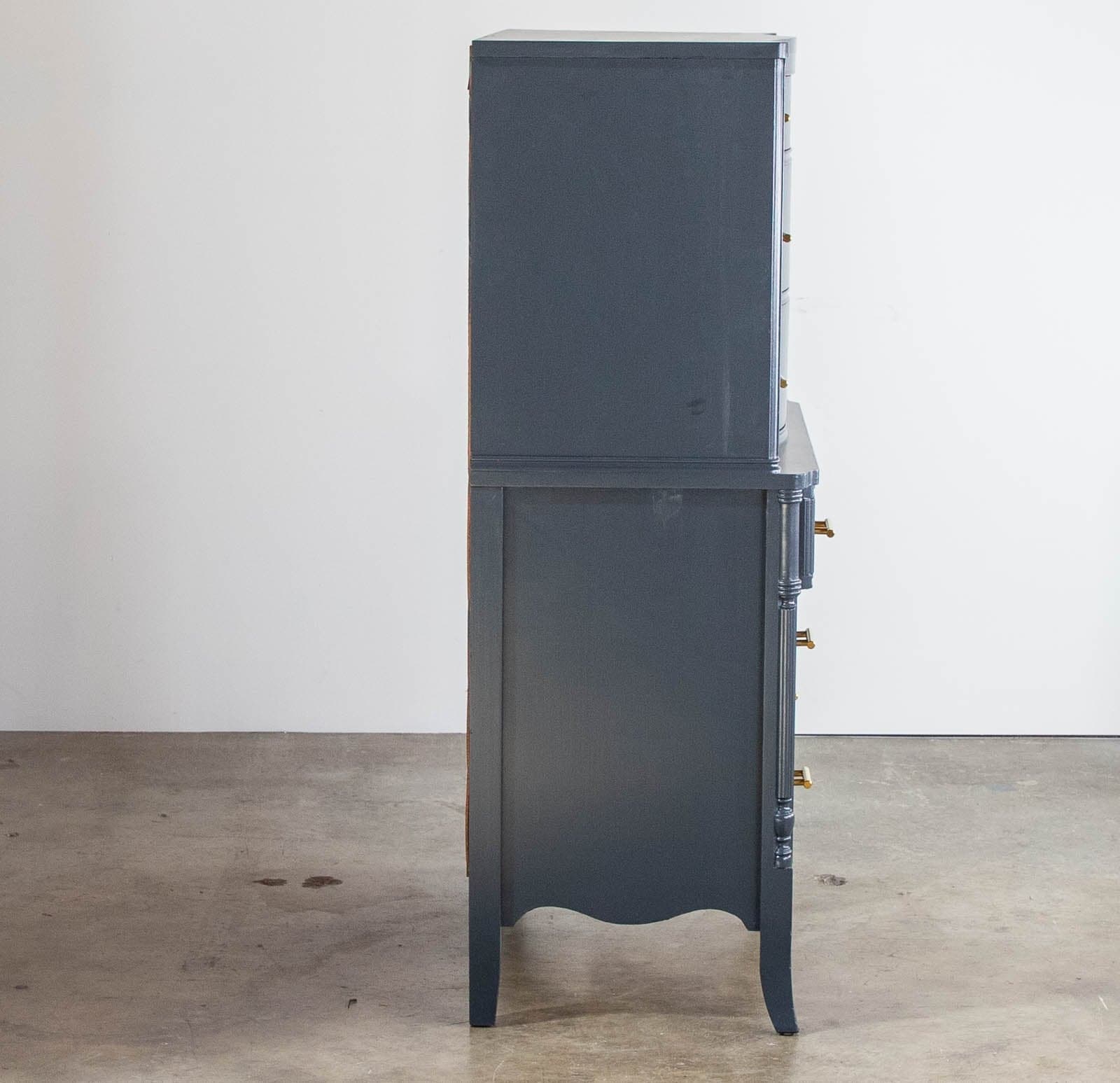 Painted Vintage Highboy Dresser - Railings, Farrow and Ball - Thumbnail 4