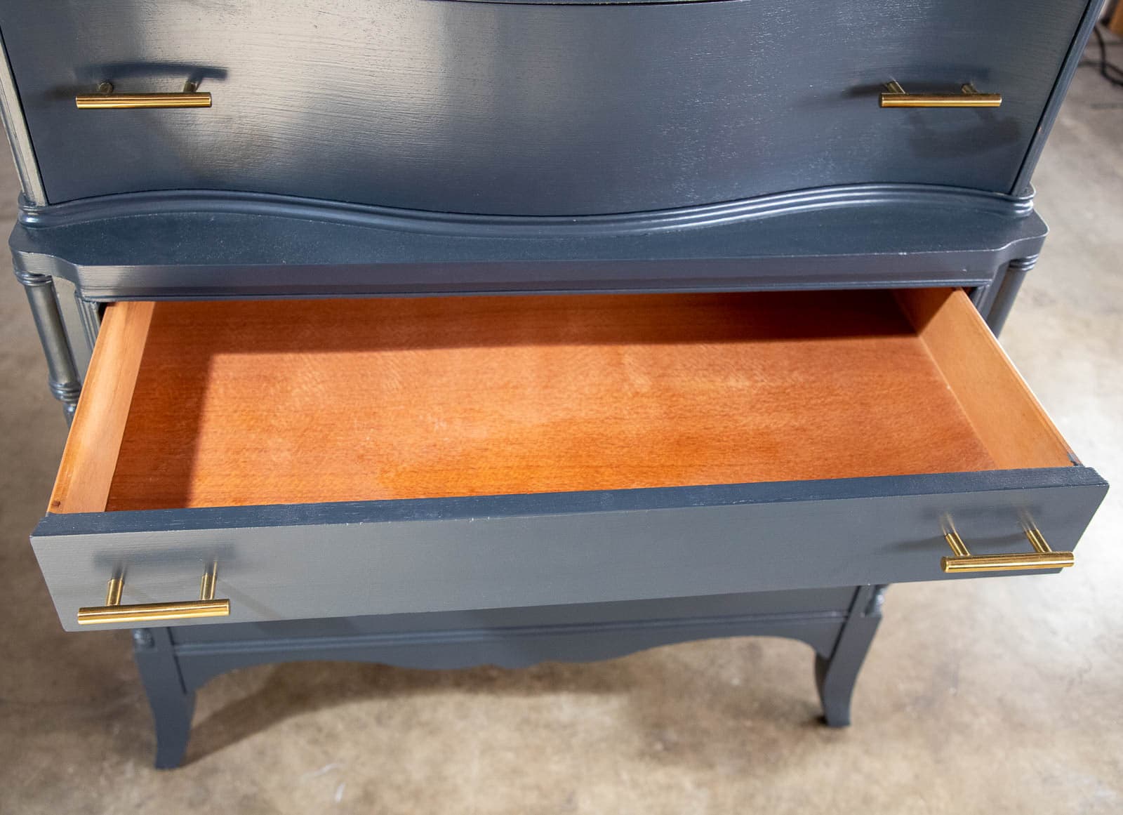 Painted Vintage Highboy Dresser - Railings, Farrow and Ball - Thumbnail 10