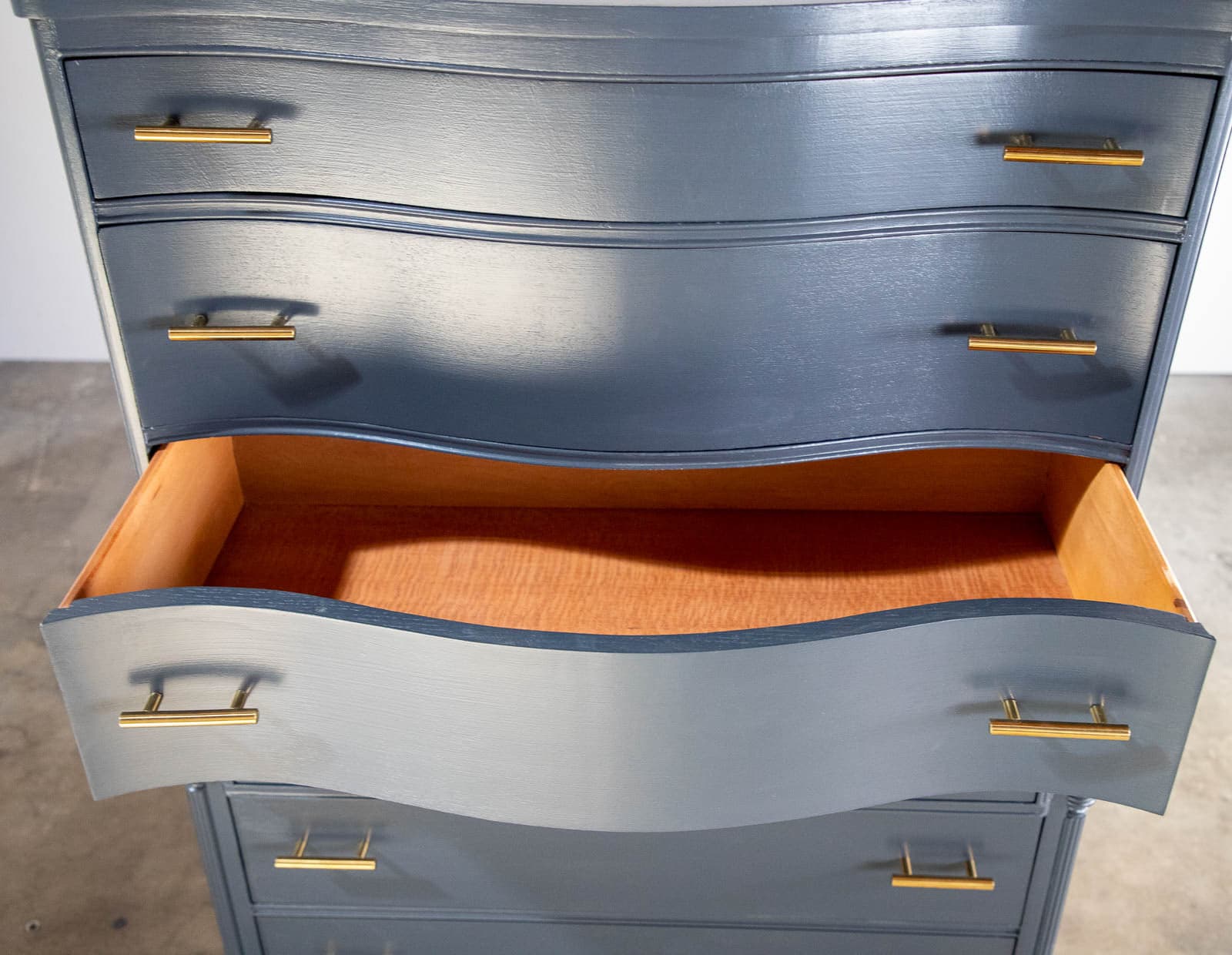 Painted Vintage Highboy Dresser - Railings, Farrow and Ball - Thumbnail 11