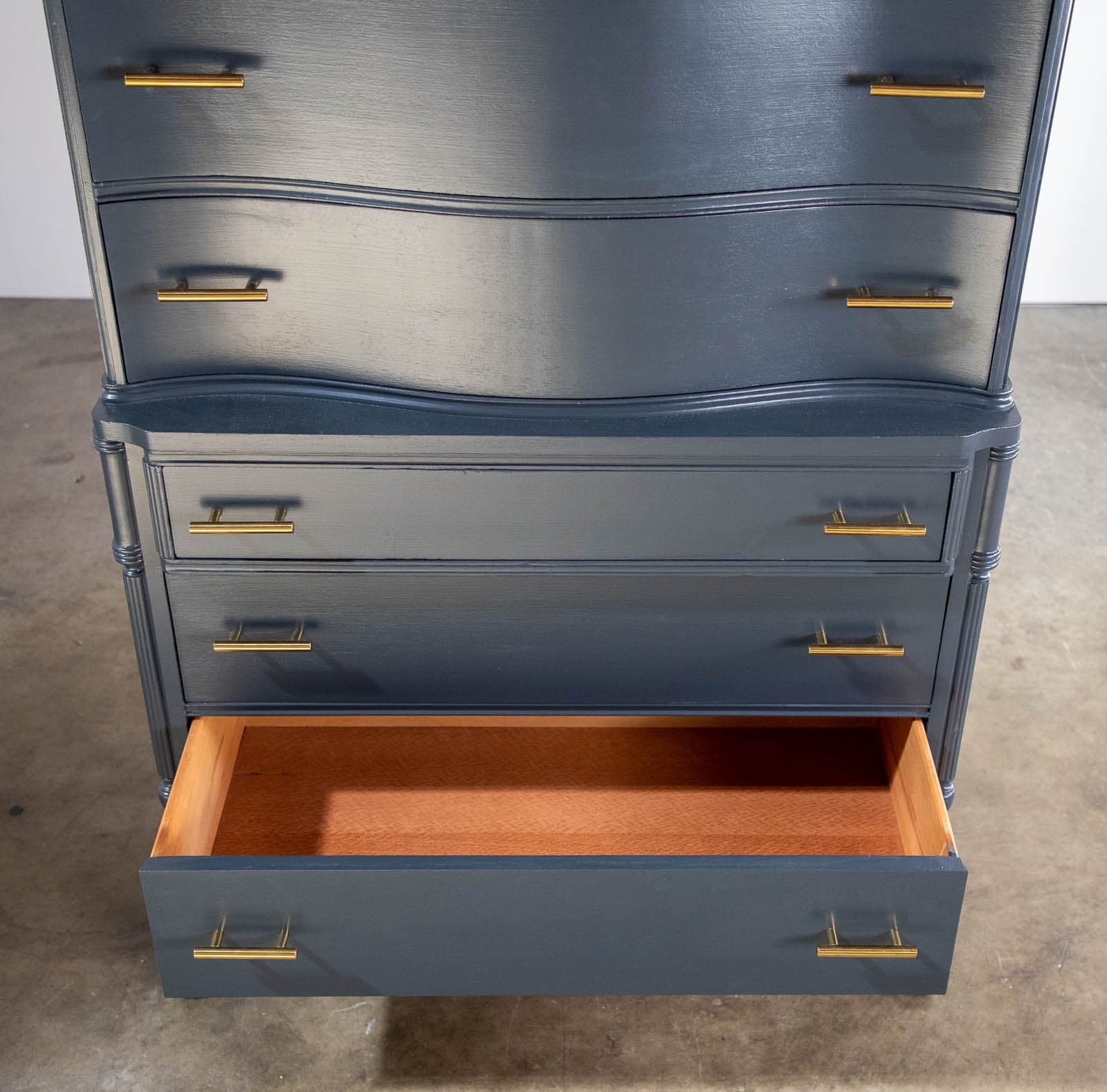 Painted Vintage Highboy Dresser - Railings, Farrow and Ball - Thumbnail 12