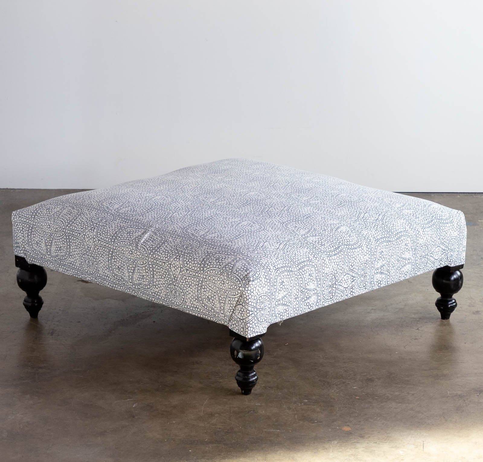 Upholstered Ottoman - Thumbnail 2