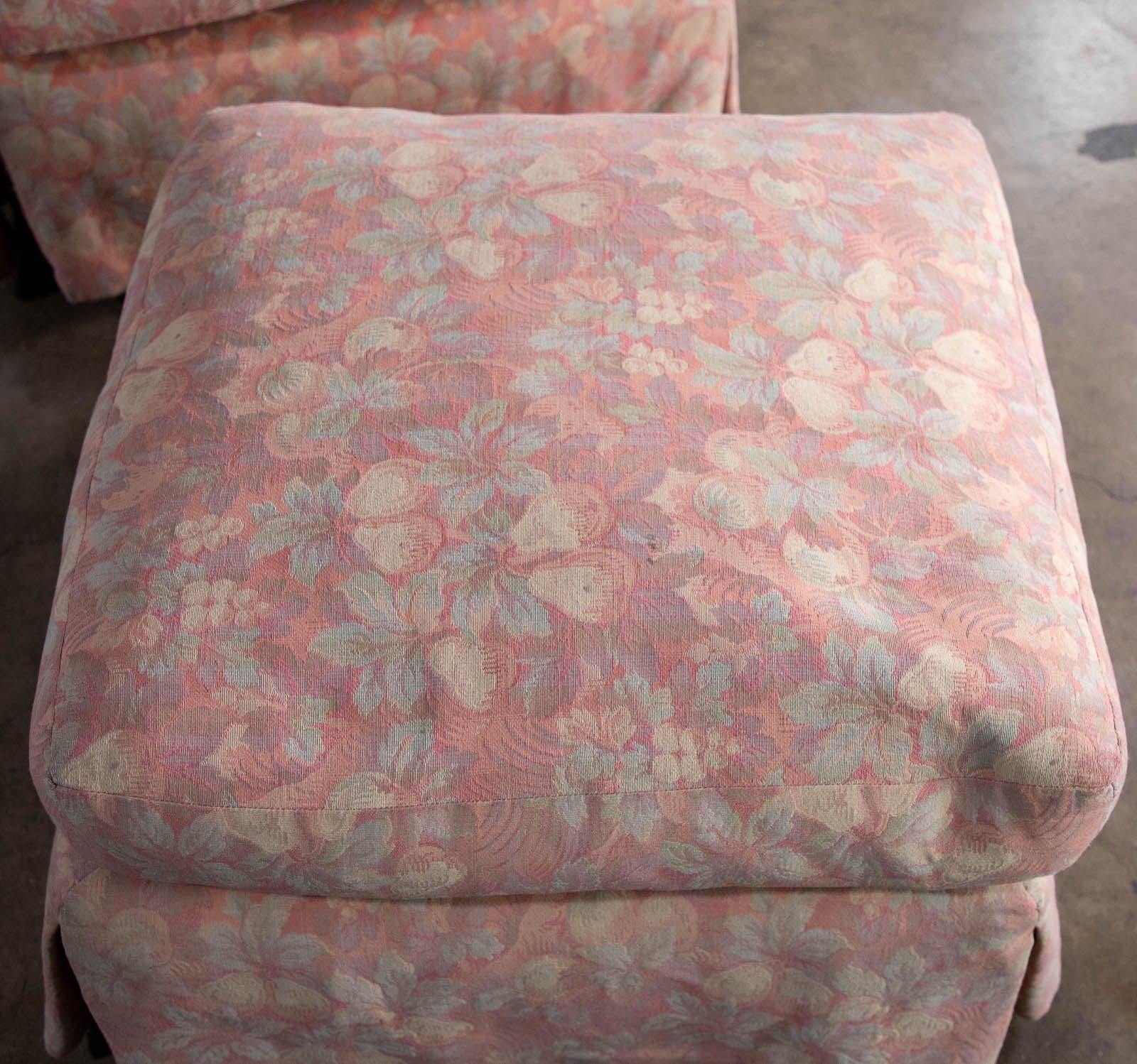 Floral Brocade Club Chair and Ottoman, by Belmar Co. of San Francisco - Thumbnail 10