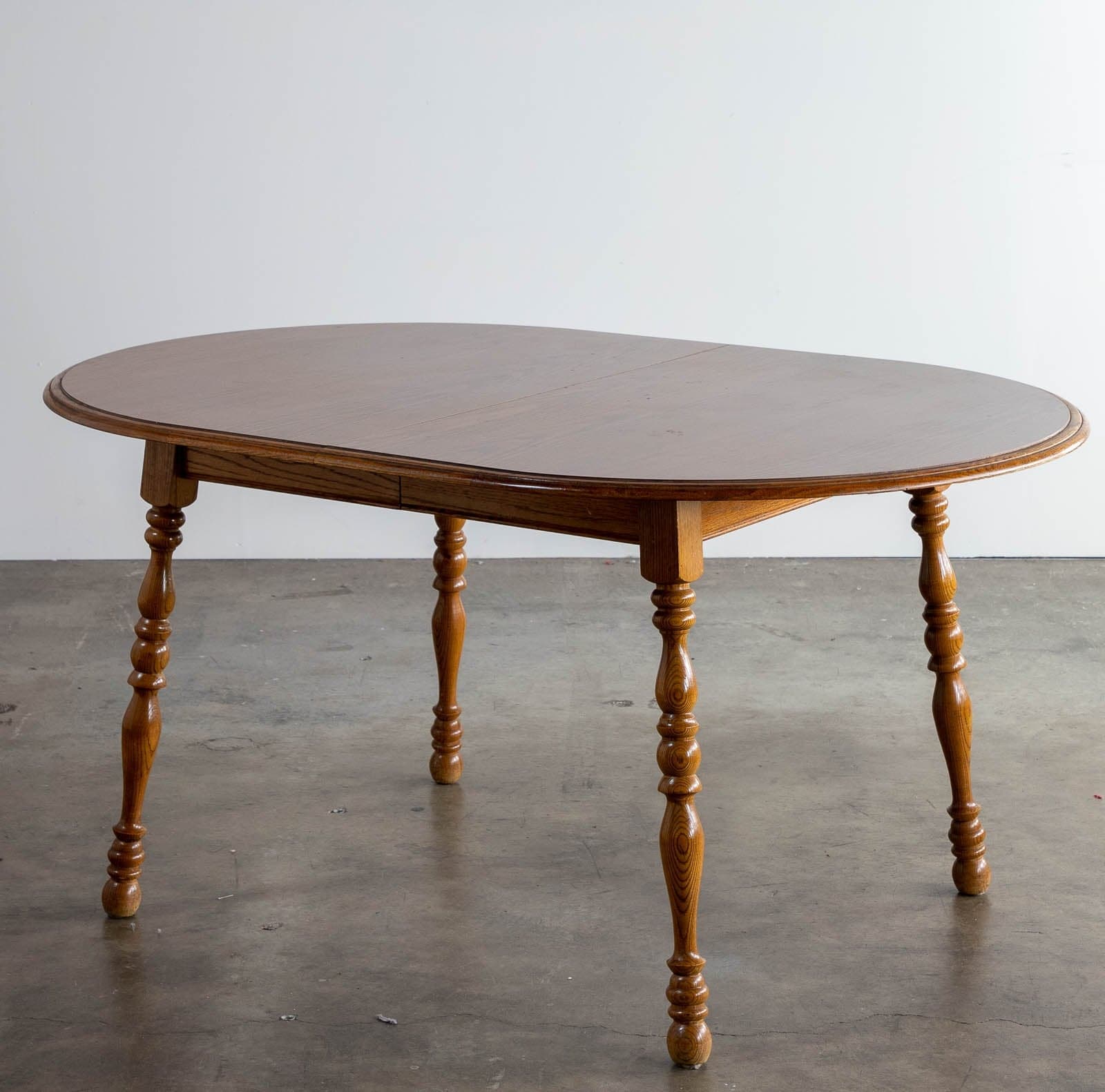 Oak Dining Table w/ Leaf  + 4 Chairs - Thumbnail 3