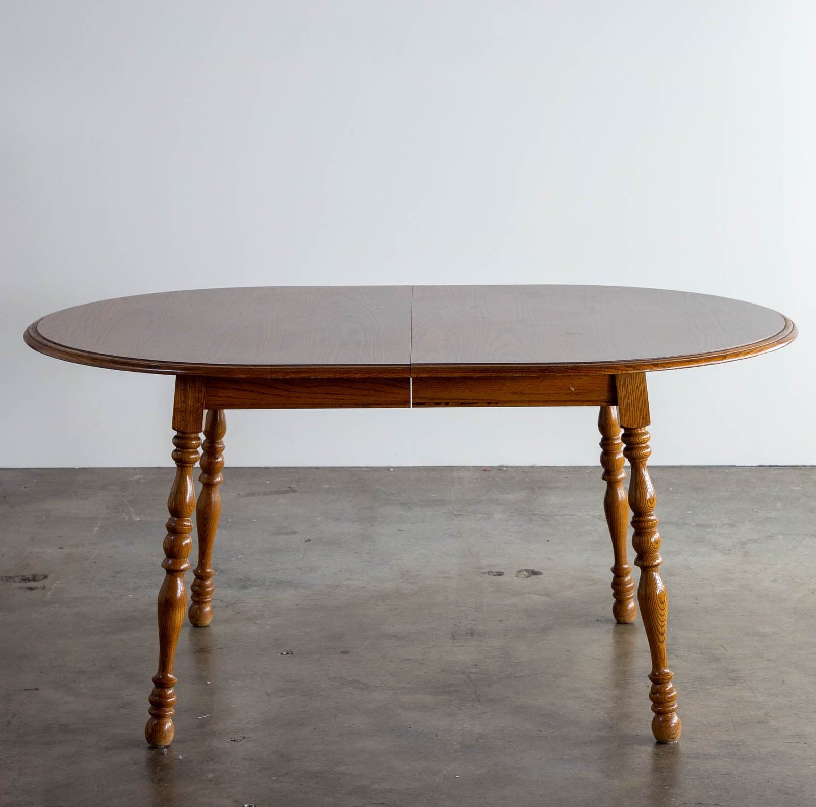 Oak Dining Table w/ Leaf  + 4 Chairs - Thumbnail 2