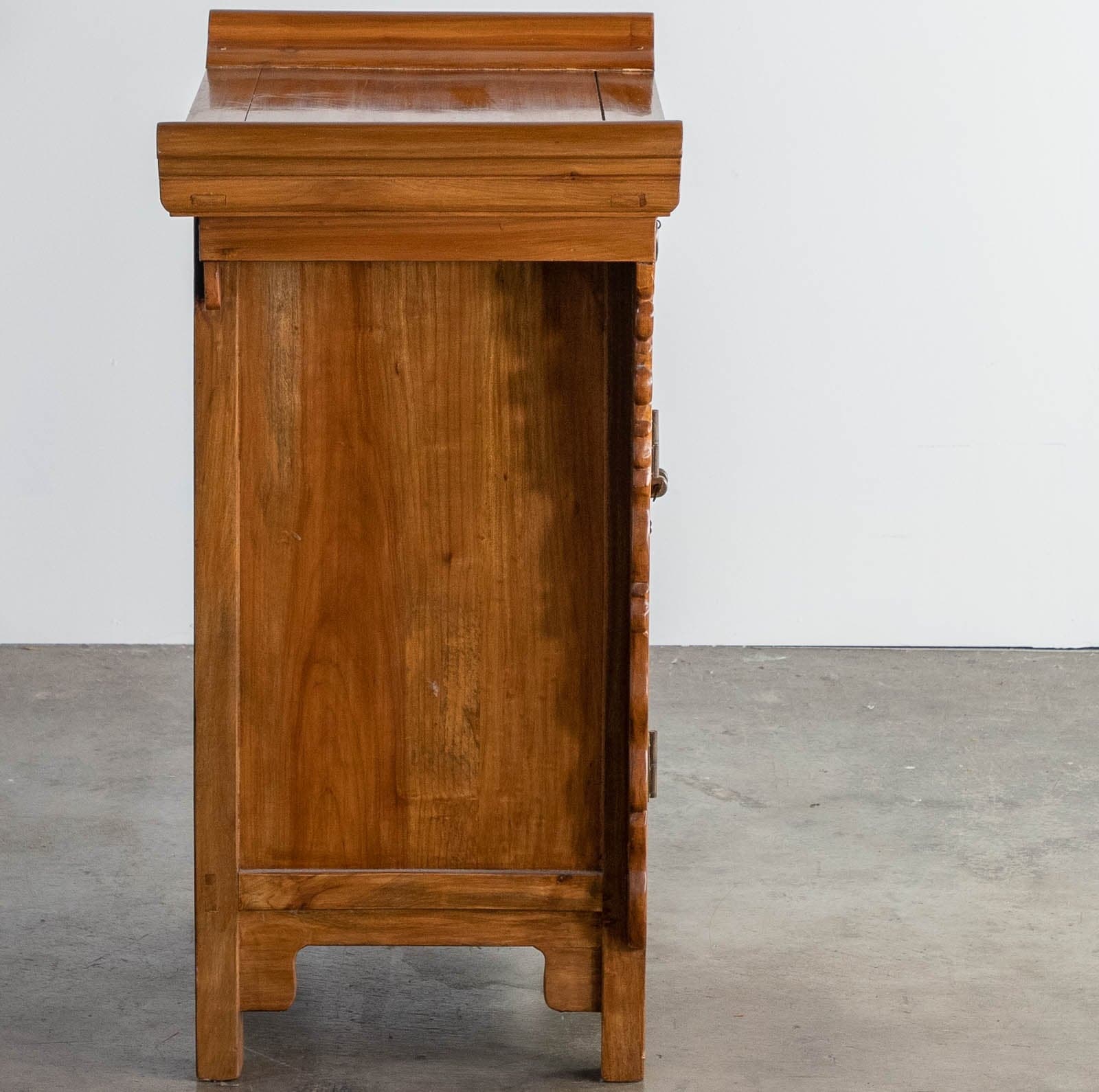 Sandalwood Console Table w/ Cabinet + 2 Drawers - Thumbnail 5