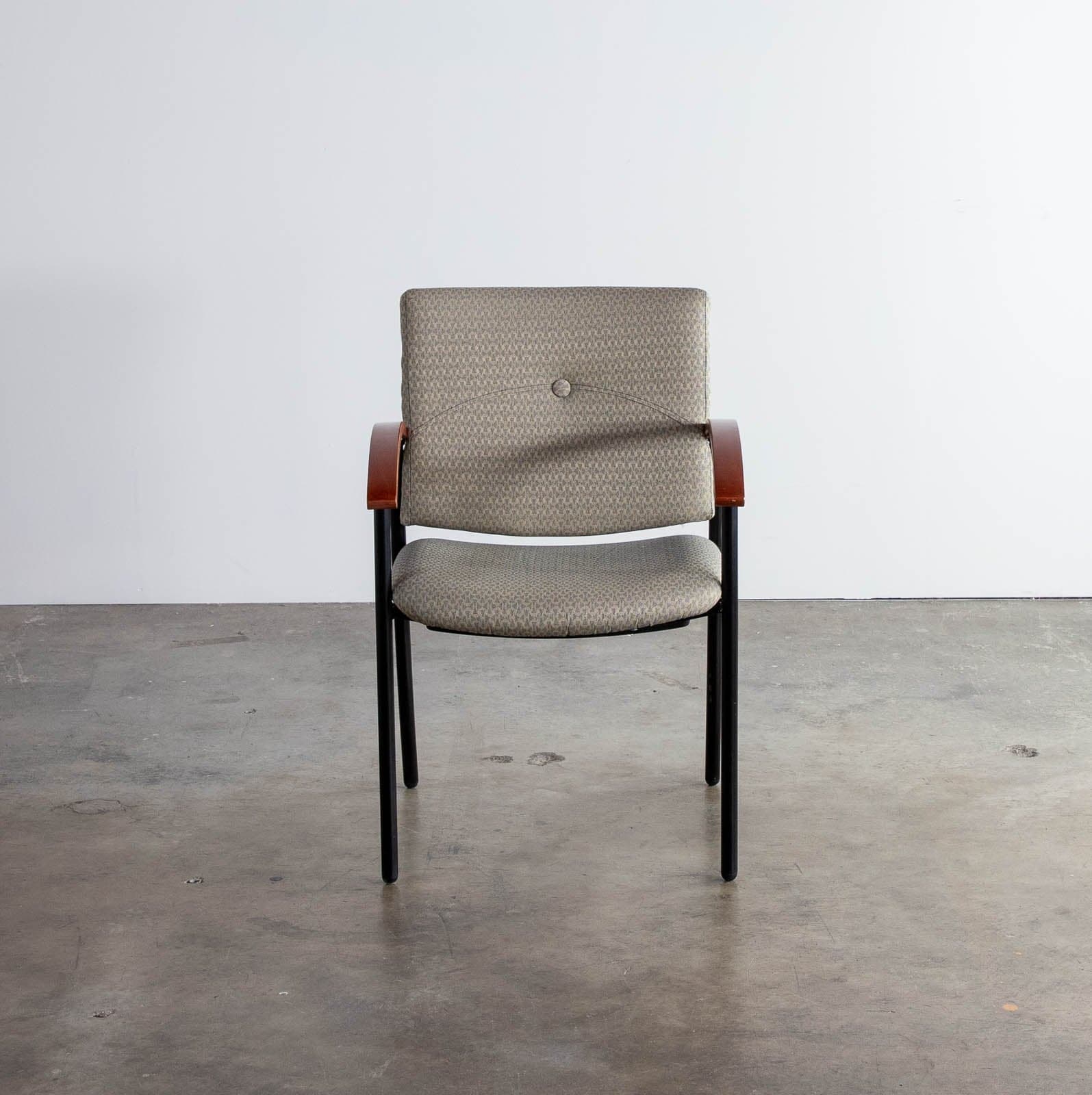 Desk / Office Chairs w/ Upholstered Seats, Set of 2 - Thumbnail 2