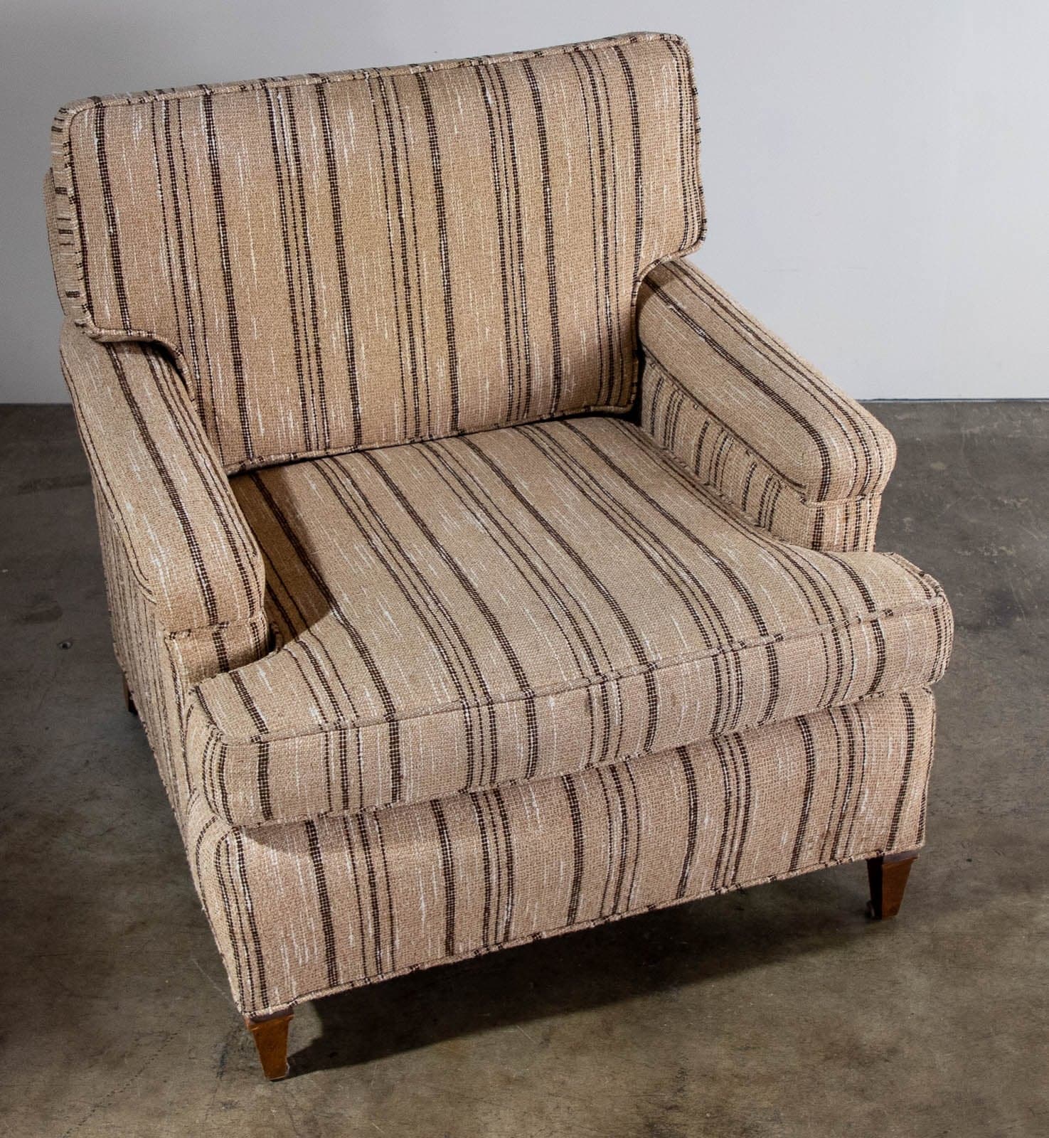 Pair of Upholstered Armchairs w/ 1 Ottoman - Thumbnail 6