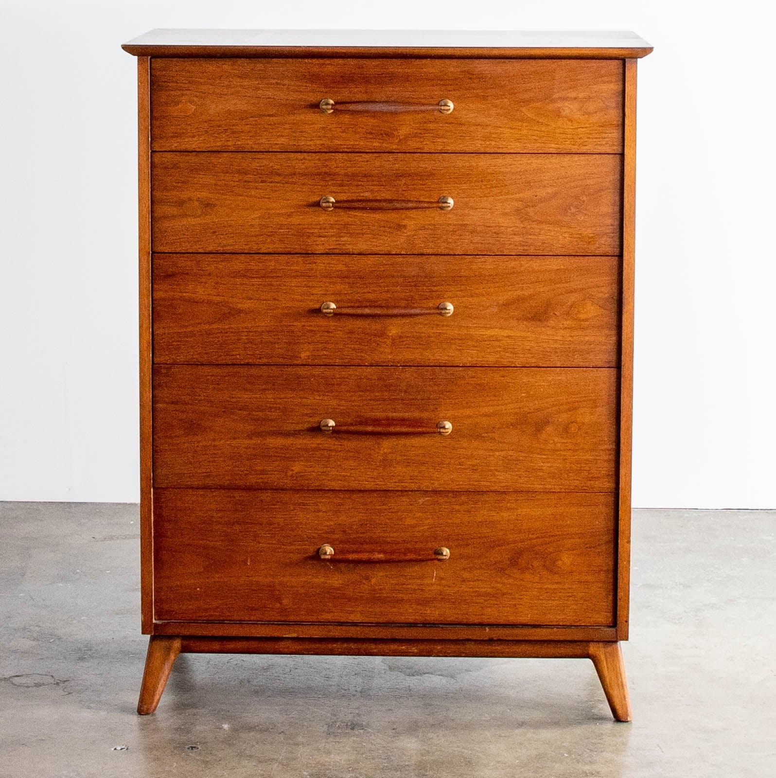 Scandinavian Wood Dresser w/ 5 Drawers - Thumbnail 2