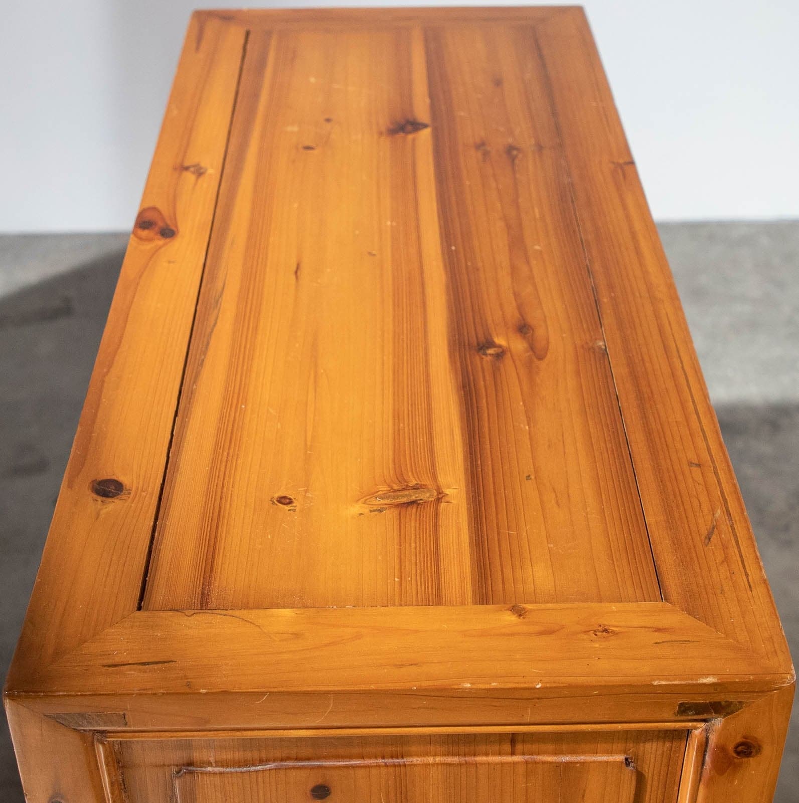 Sandalwood Console Table w/ 2 Drawers & Wine Storage - Thumbnail 5