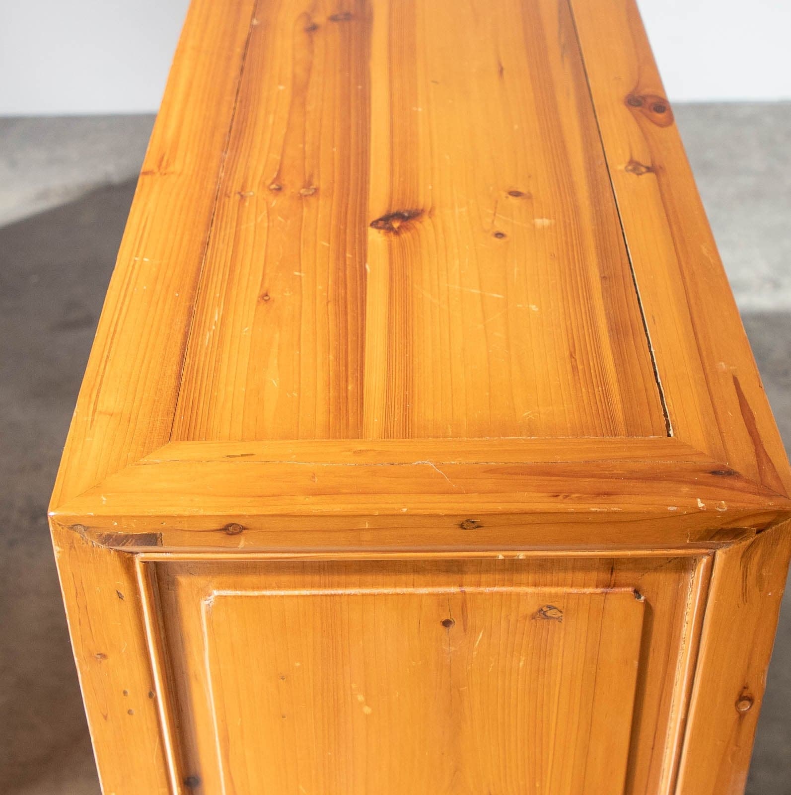 Sandalwood Console Table w/ 2 Drawers & Wine Storage - Thumbnail 6