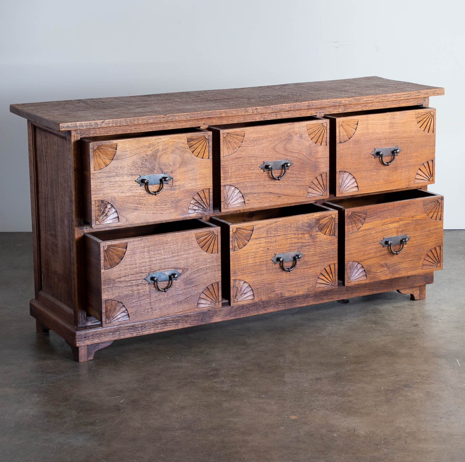 Solid Wood Sideboard / Dresser w/ 6 Drawers - Thumbnail 3