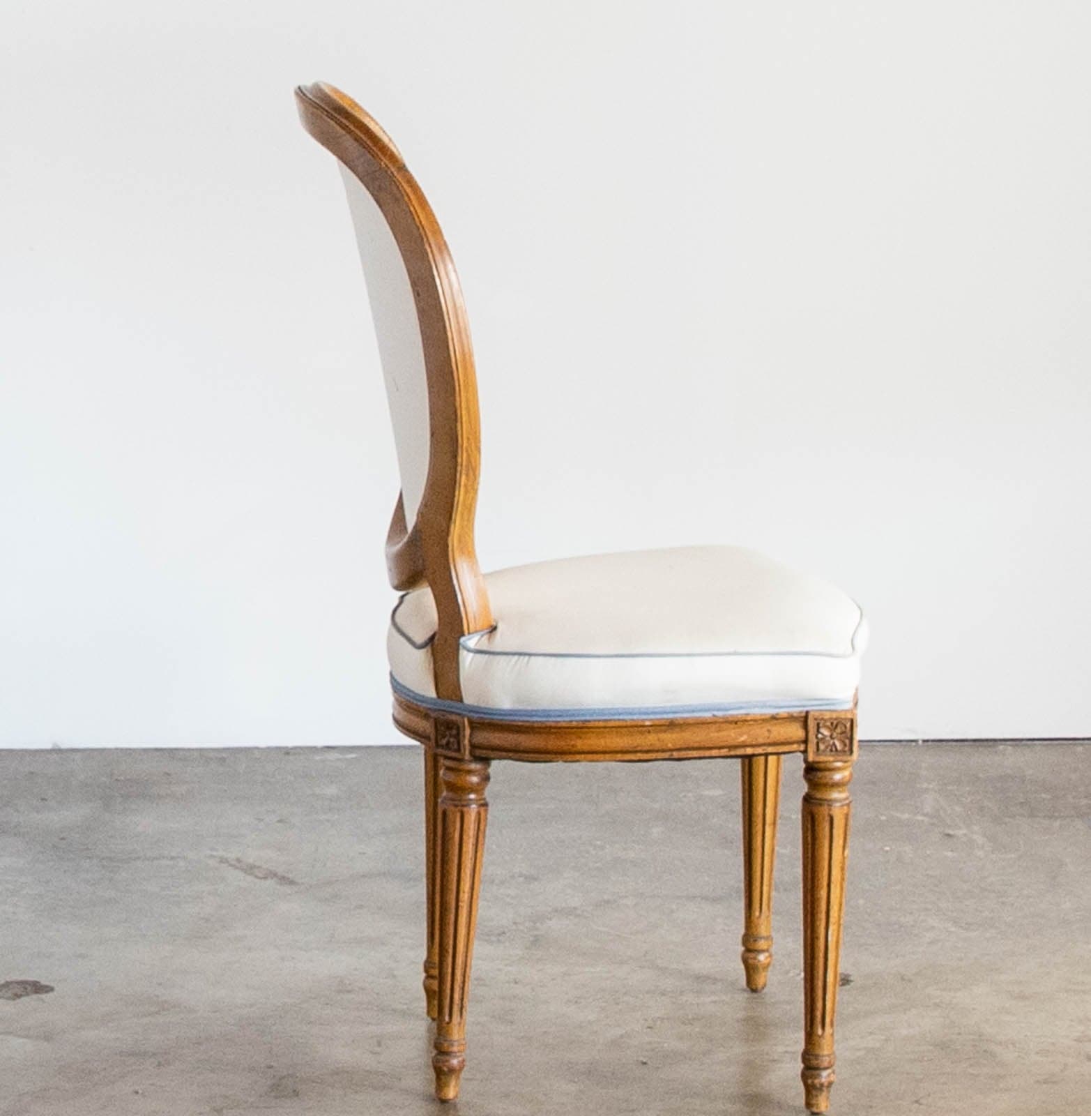 Wood Chair with Upholstered Seat and Back - Thumbnail 3