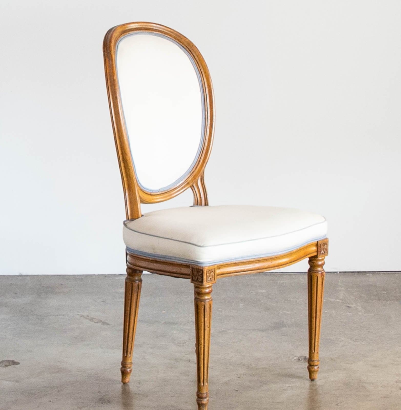 Wood Chair with Upholstered Seat and Back