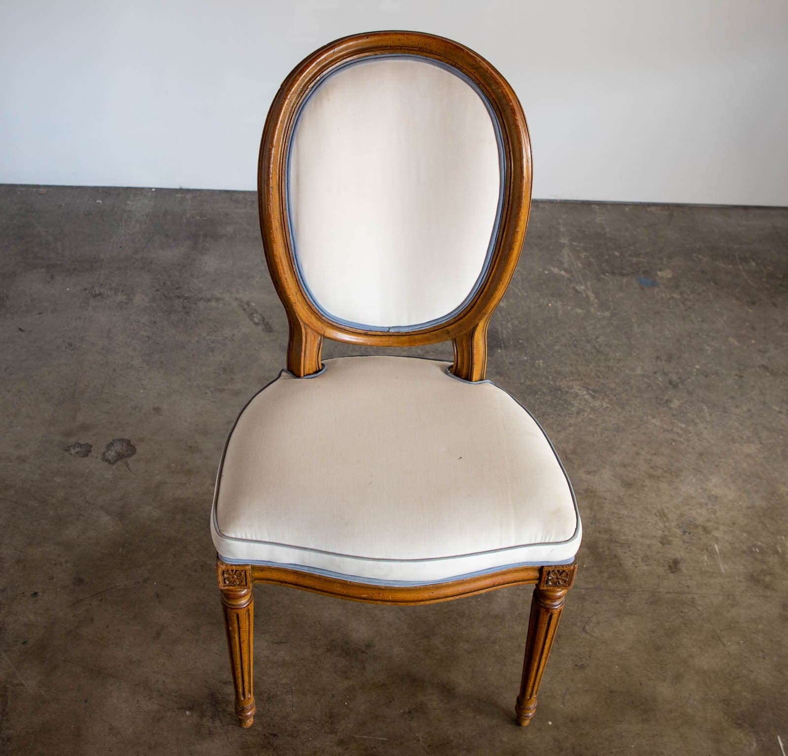 Wood Chair with Upholstered Seat and Back - Thumbnail 5