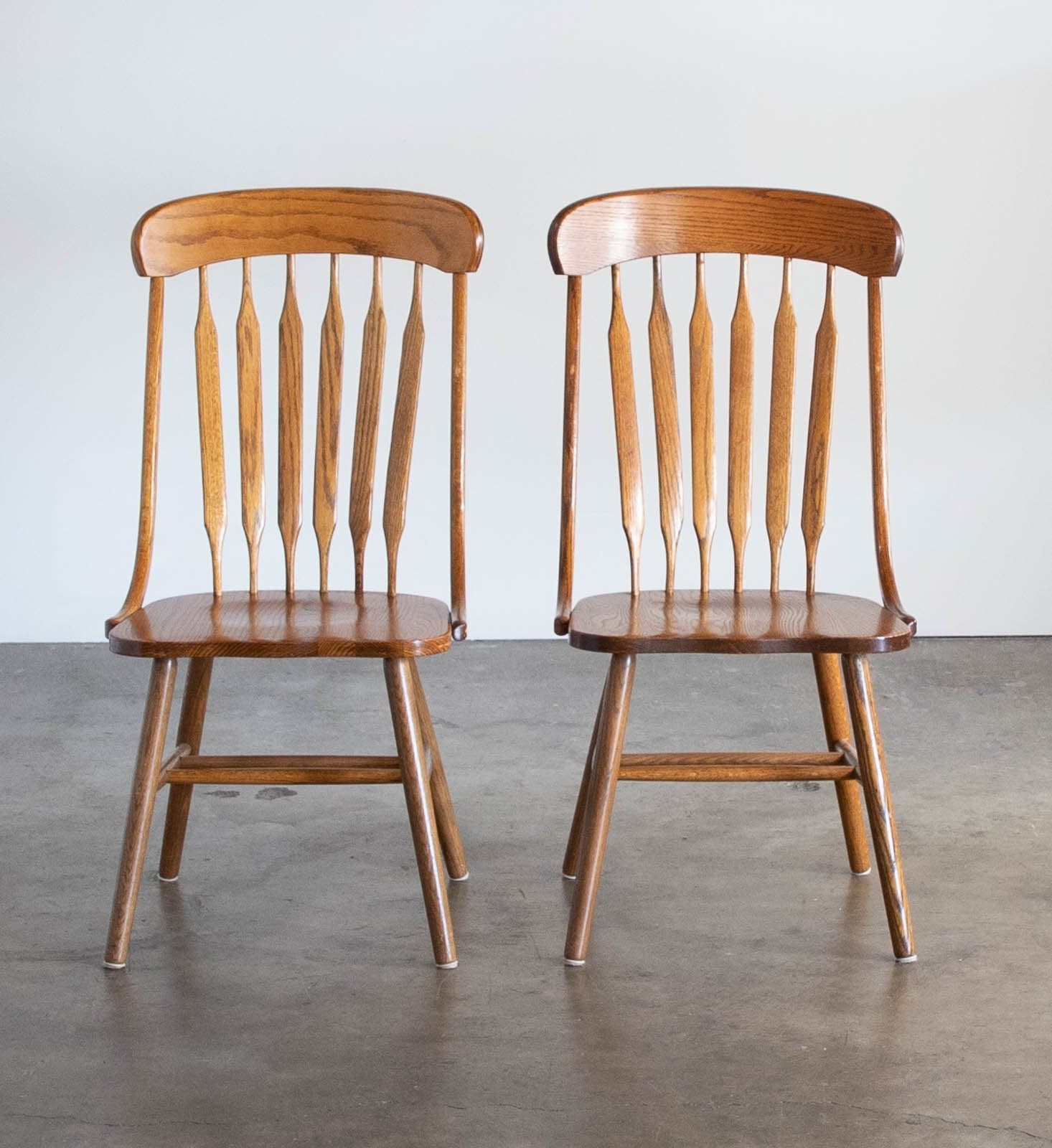 Vintage Wood Dining Chairs (Set of 2) - Image 1