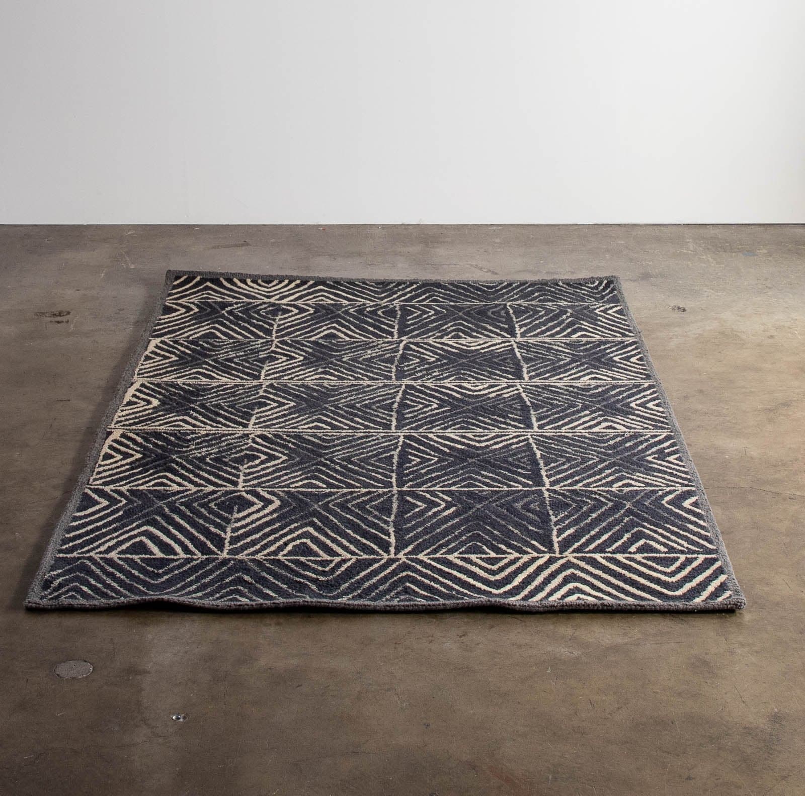 West Elm Zola Rug 5' x 8', Graphite - Image 1