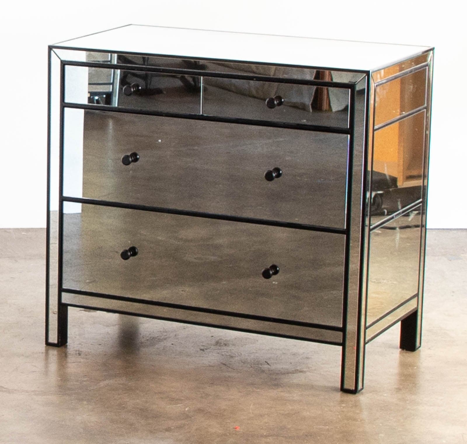 Mirrored Nightstand/Commode, ABC Carpet & Home (2 Available) - Image 1