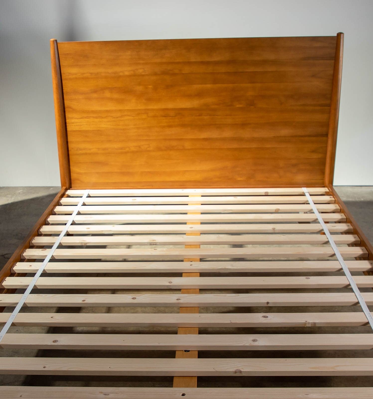 West Elm Queen Size “Mid Century Bed” (Acorn Finish) - Thumbnail 2