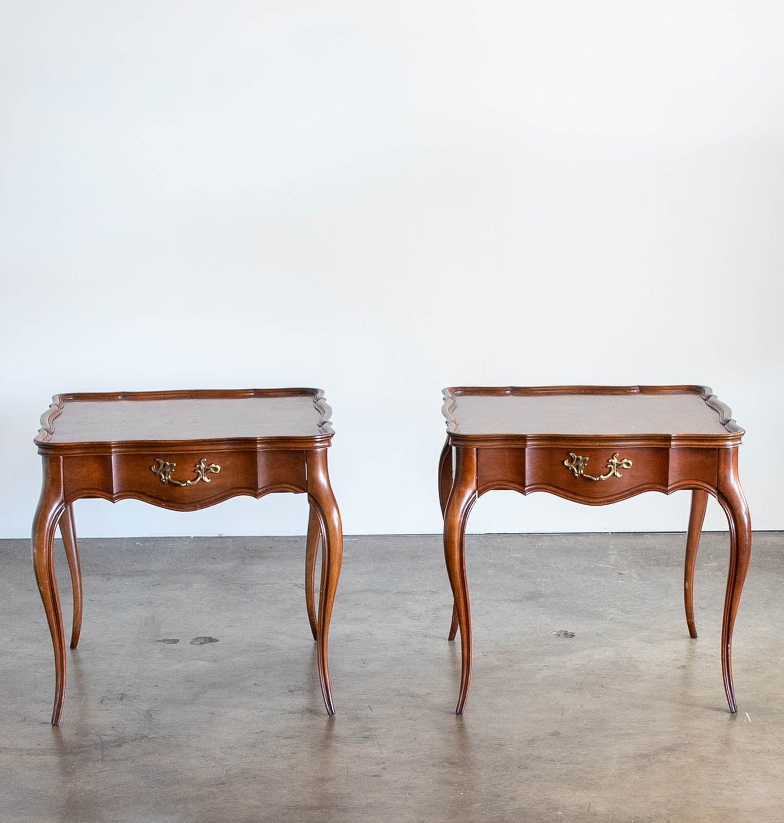 Vintage Side Tables with Drawers, Set of 2 - Image 1