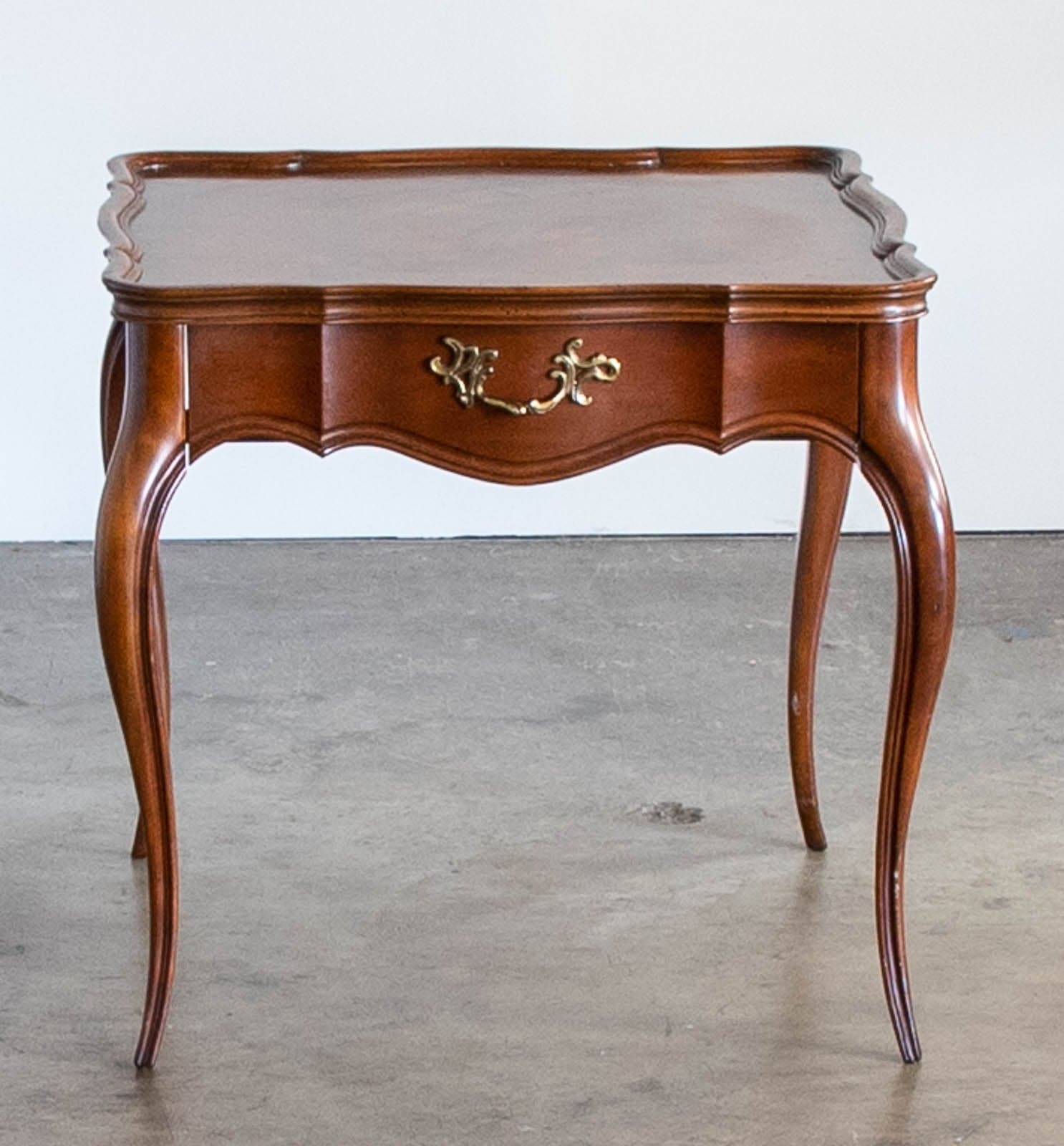 Vintage Side Tables with Drawers, Set of 2 - Thumbnail 2