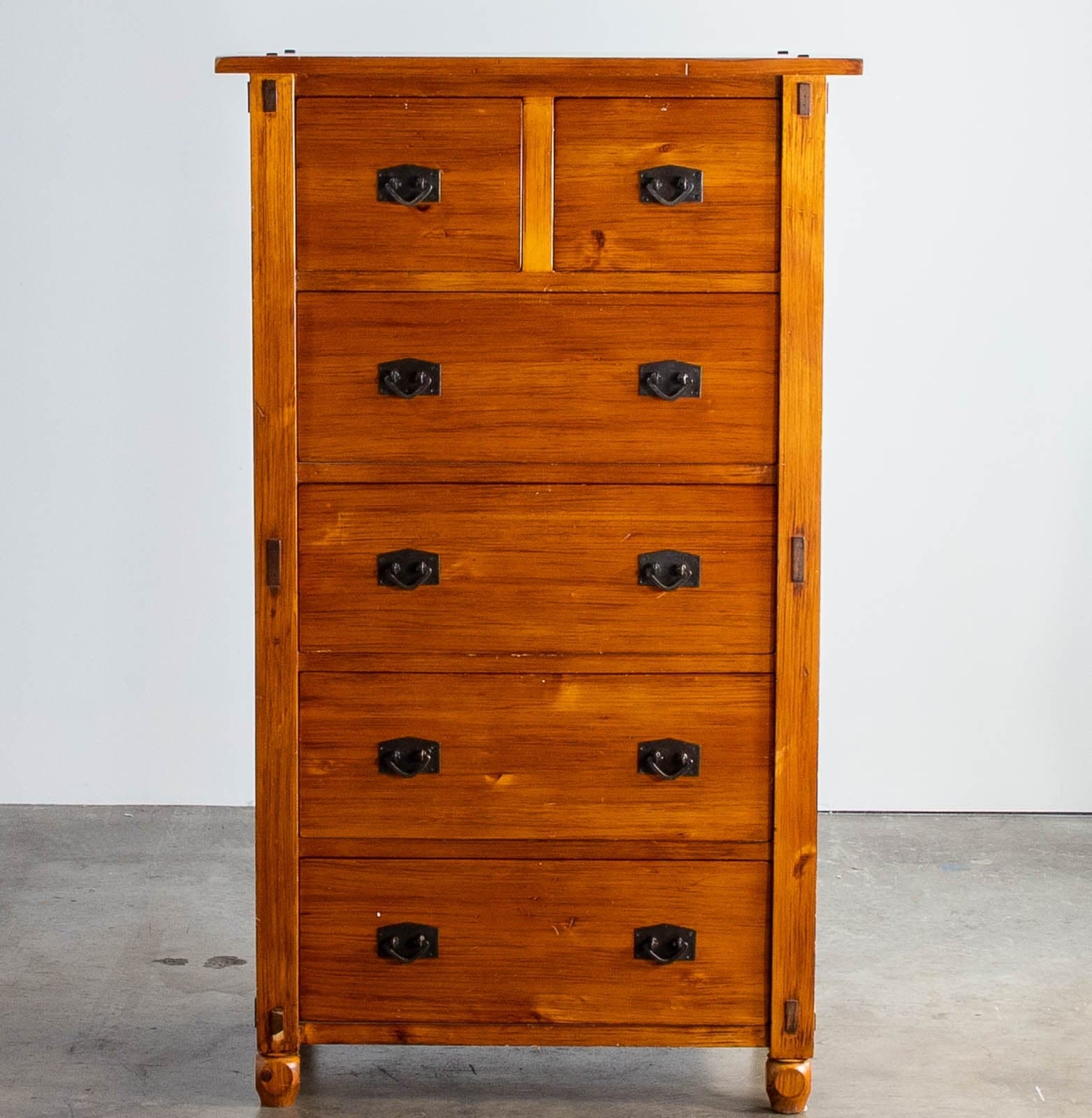 Solid Wood Dresser with 6 Drawers