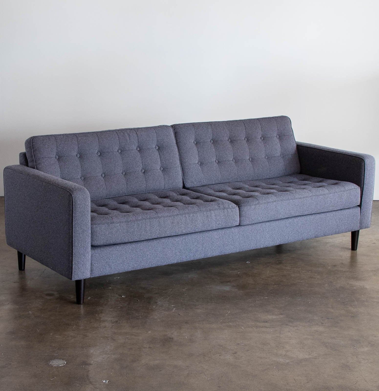 EQ3 Reverie 86" Sofa in Jet Ash