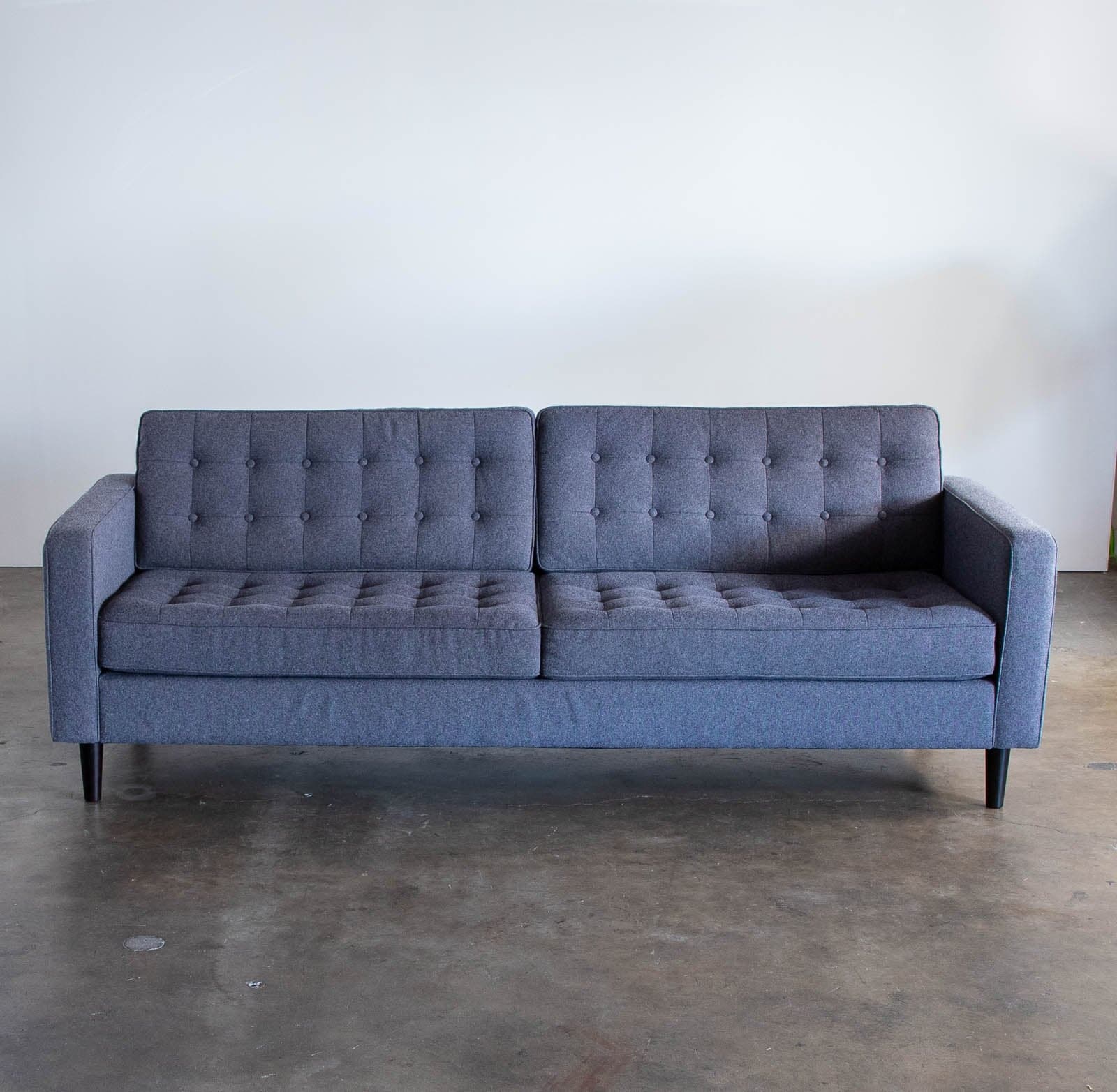 EQ3 Reverie 86" Sofa in Jet Ash - Thumbnail 2