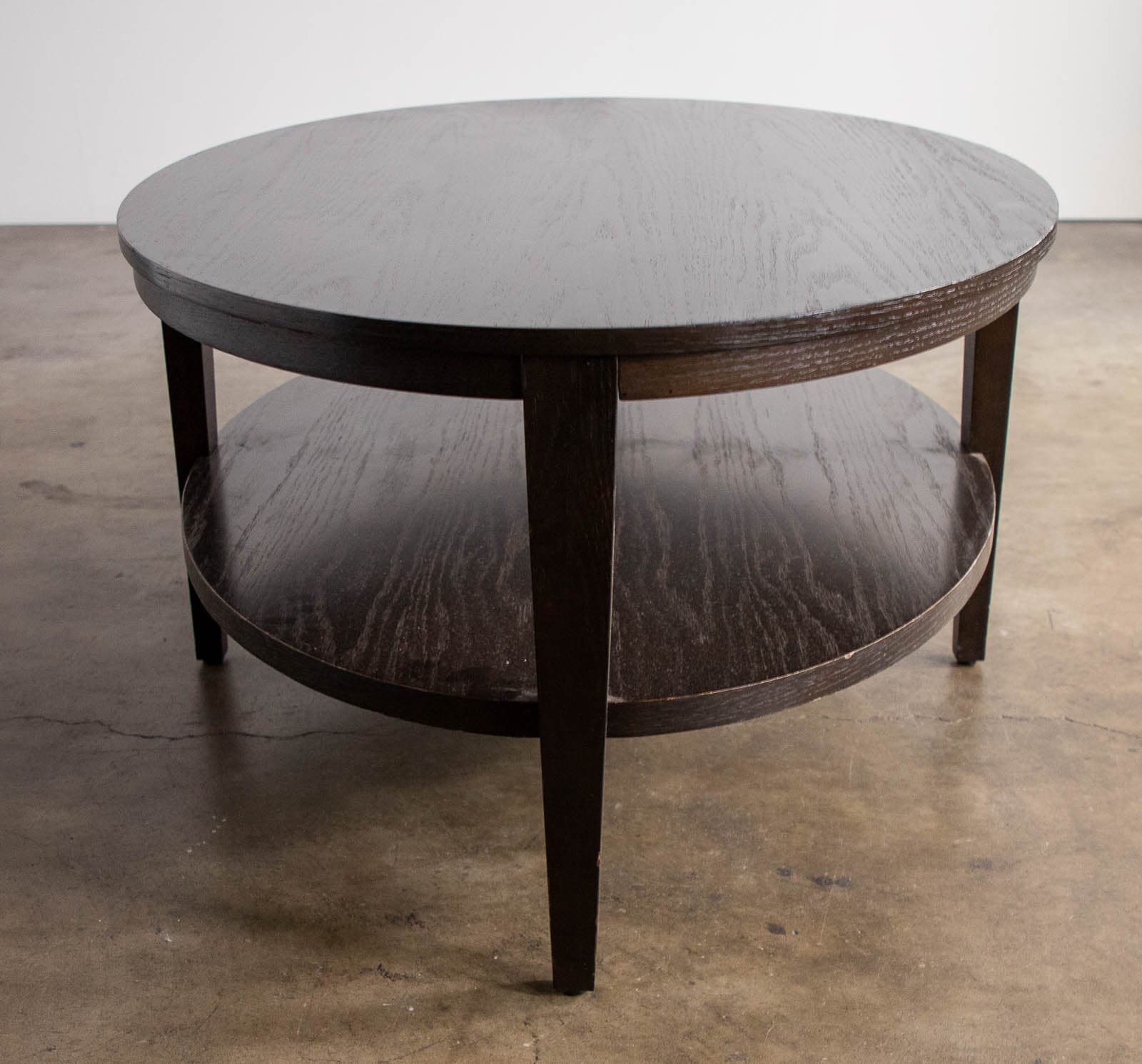 Crate & Barrel Clairemont Oval Ebonized Coffee Table - Thumbnail 5