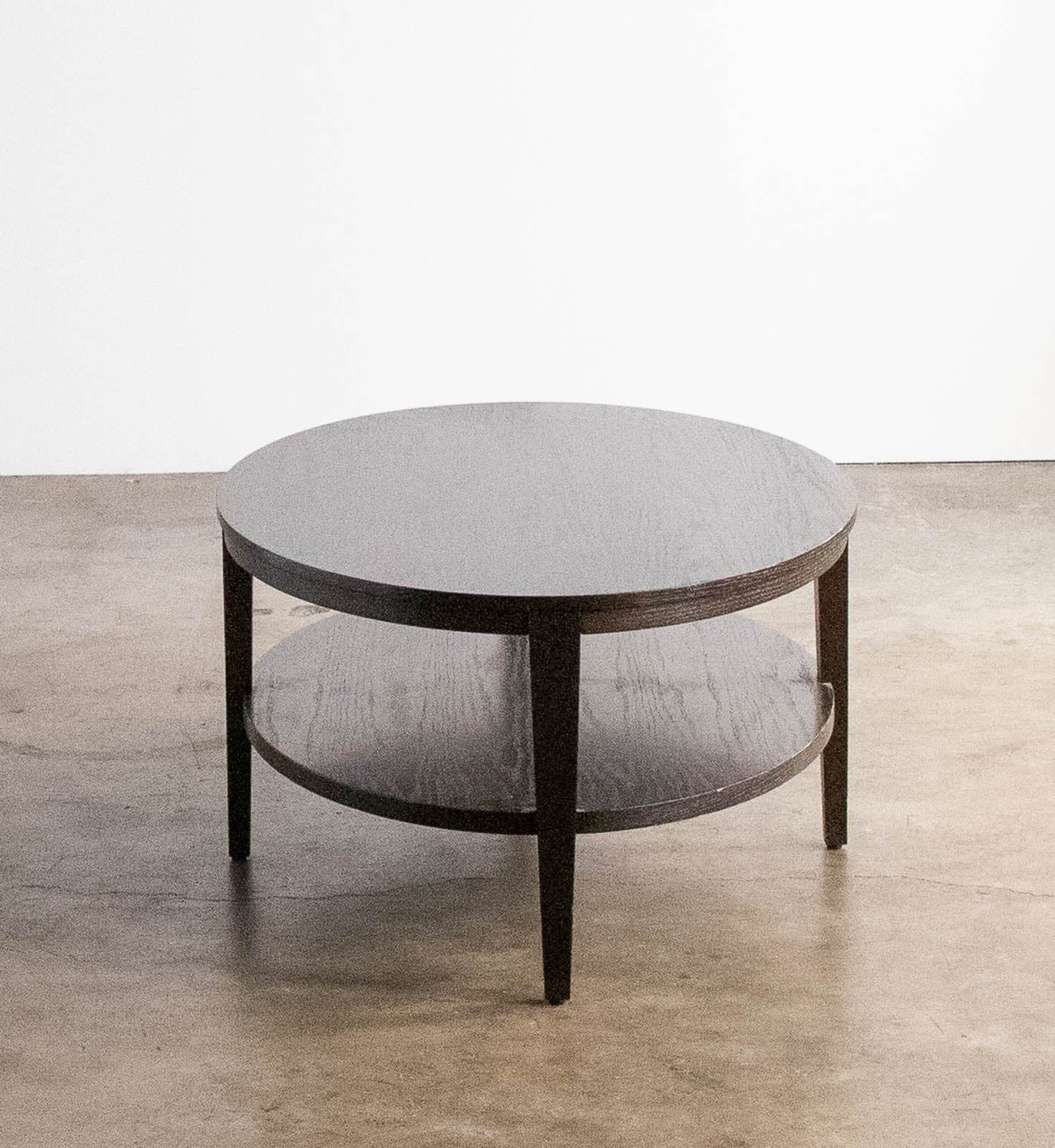 Crate & Barrel Clairemont Oval Ebonized Coffee Table - Thumbnail 3