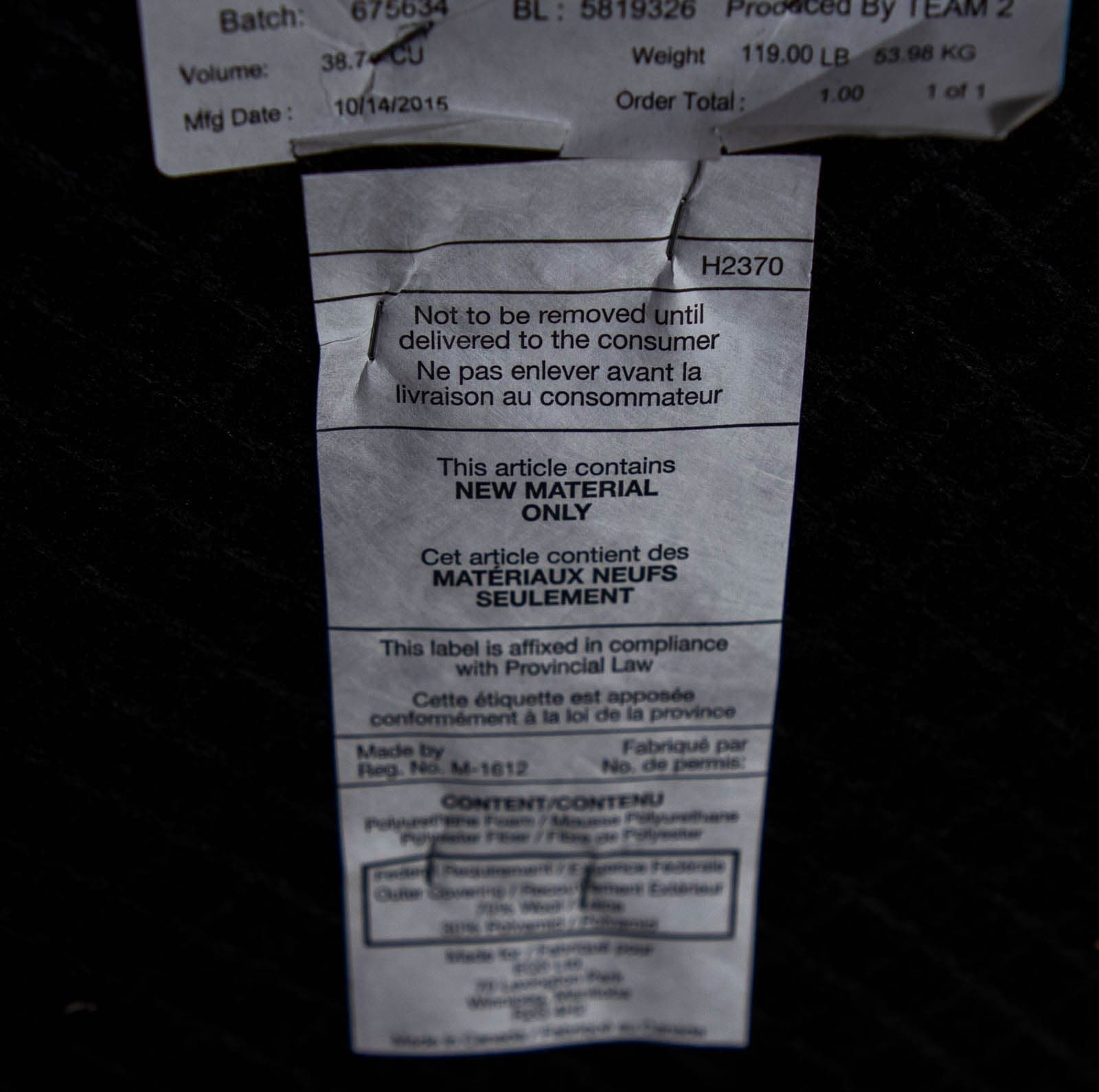 EQ3 Oskar Plush Sofa in Lana Grey - Thumbnail 5